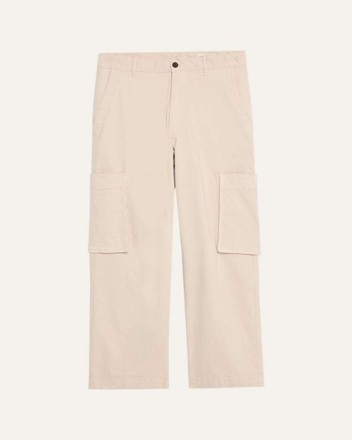 Officine Generale Men 's Pale Grey Cotton Naim Cargo Pants