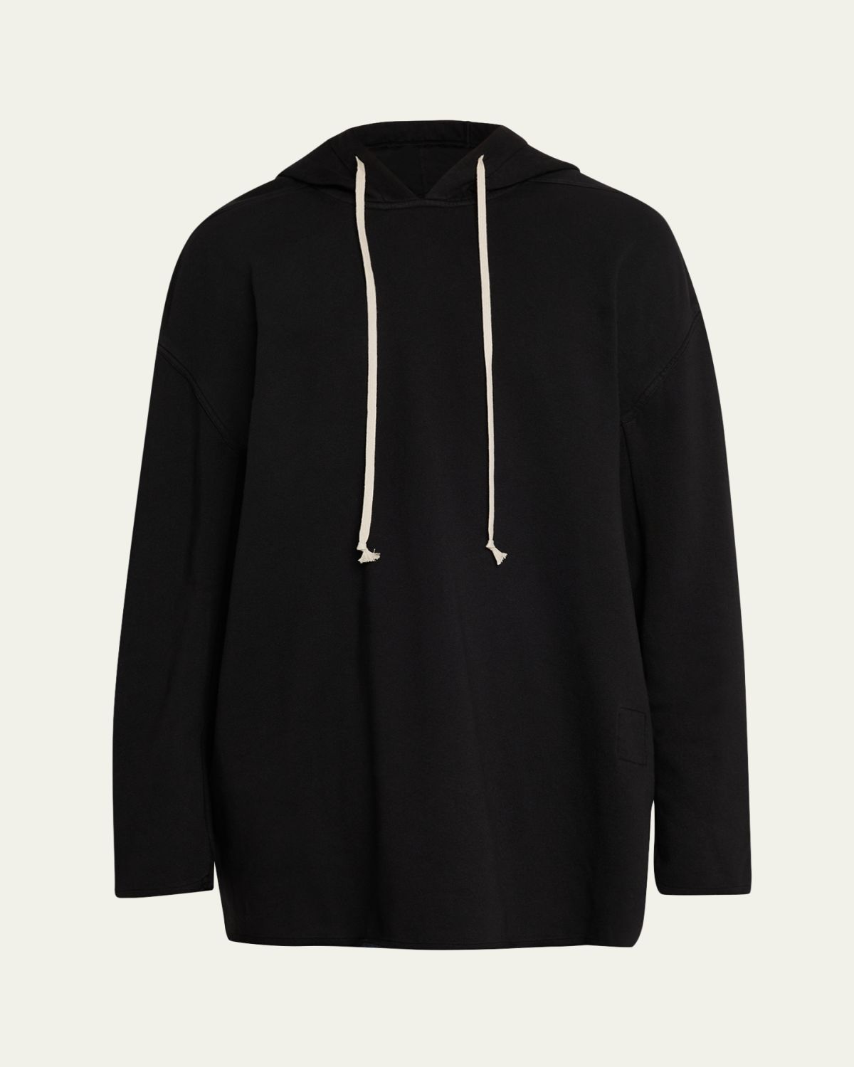 DRKSHDW RICK OWENS Men 's Cotton Raw-Edge Oversized Hoodie