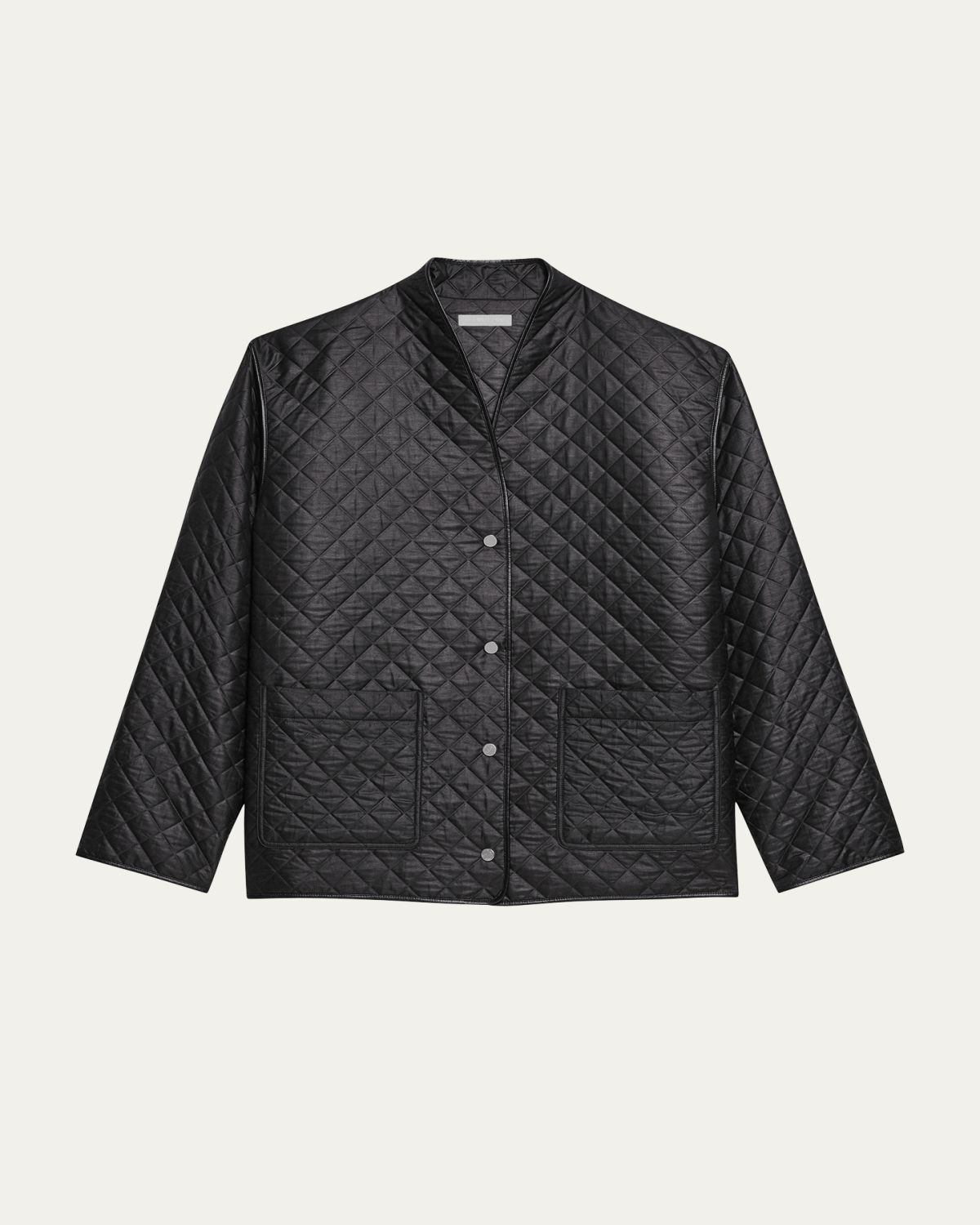 Helmut Lang Men 's Quilted V-Neck Padded Jacket