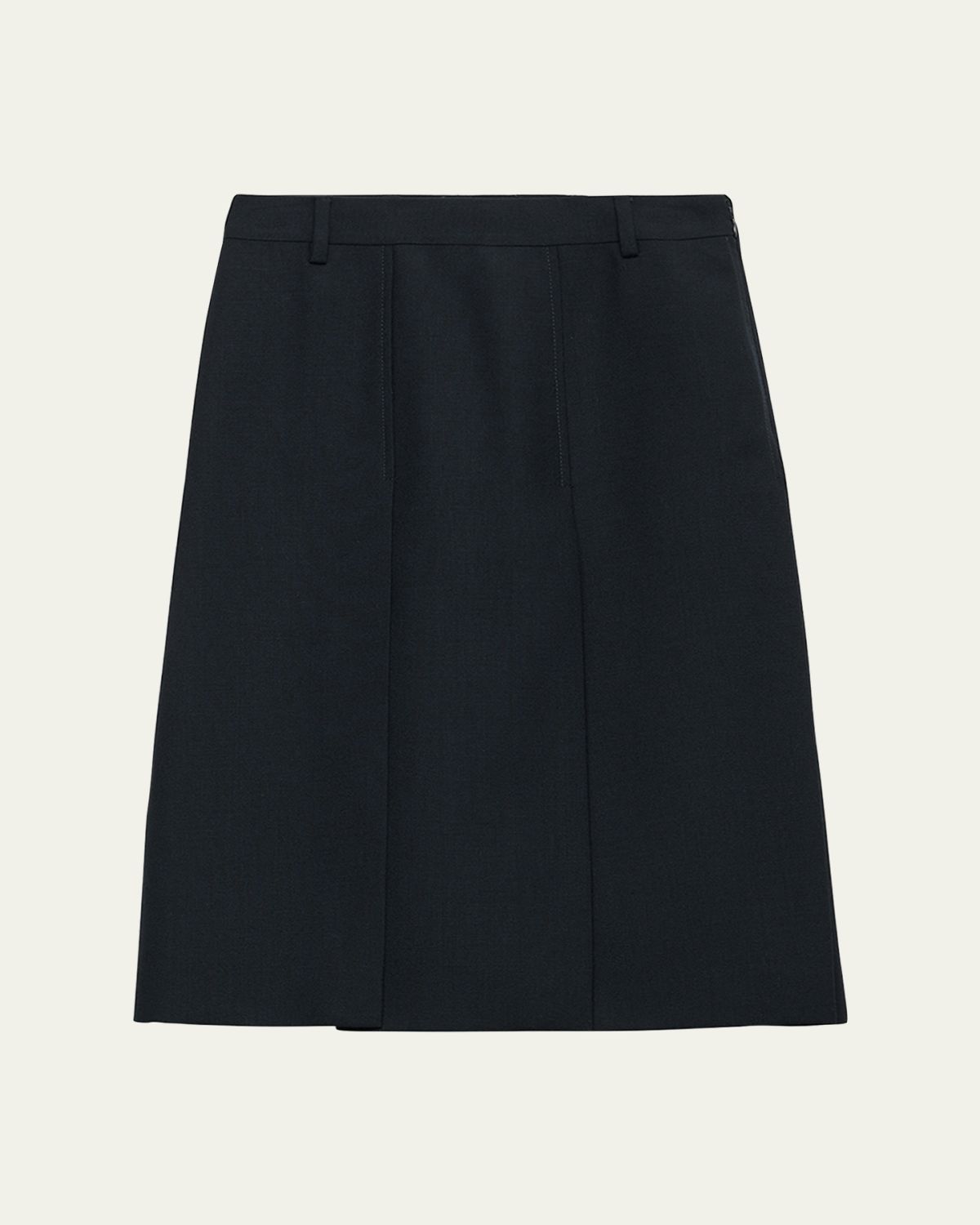 Prada Pleated Slits Midi Skirt | Thumbnail 6