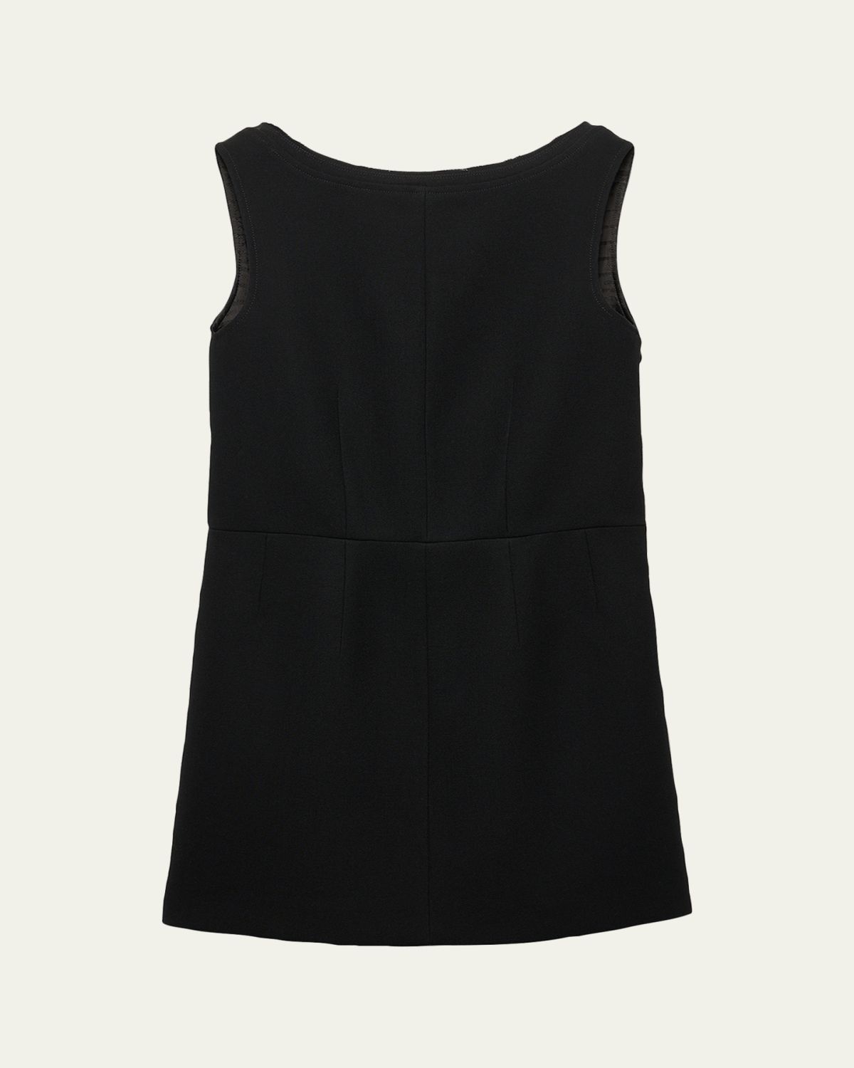 Prada Wool Bow Mini Dress