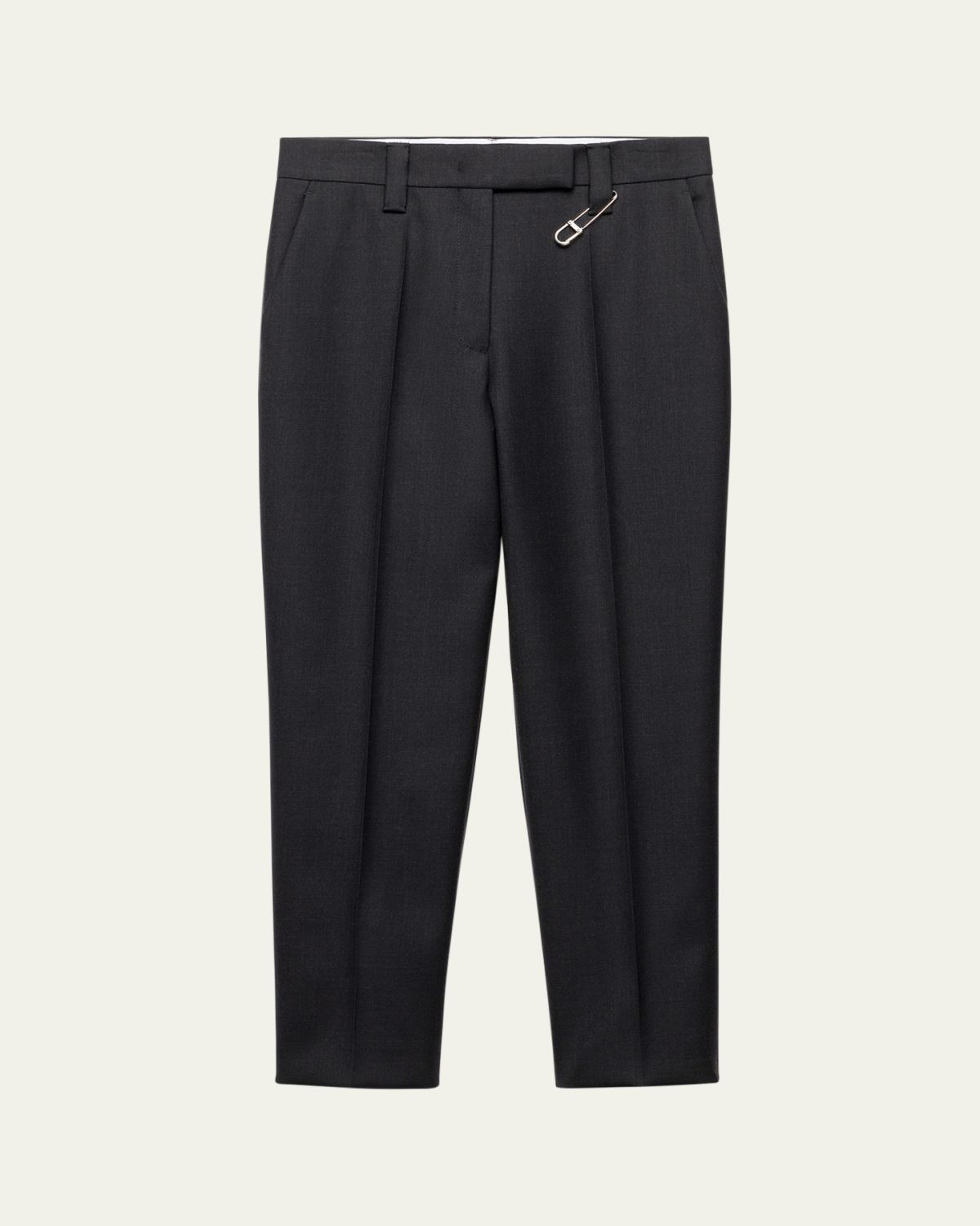 Prada Wool Gabardine Cropped Pants