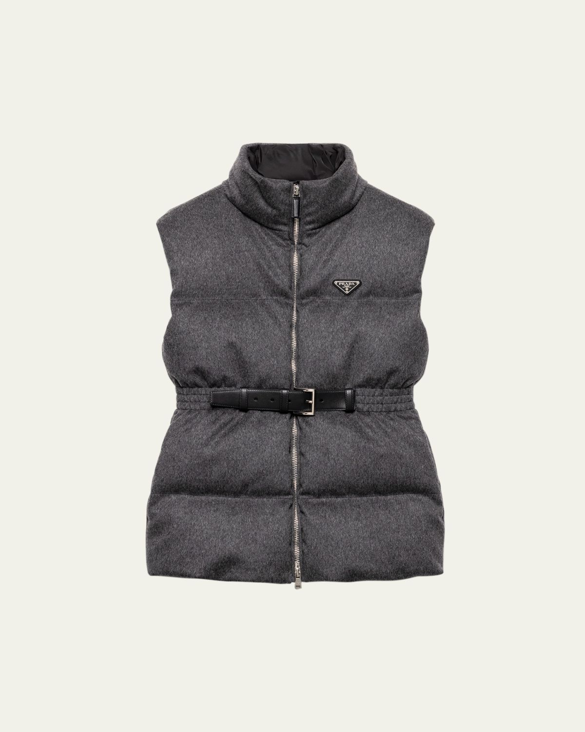 Prada Belted Velvet Down Puffer Jacket | Thumbnail 6 Prada Belted Velvet Down Puffer Jacket | Thumbnail 6