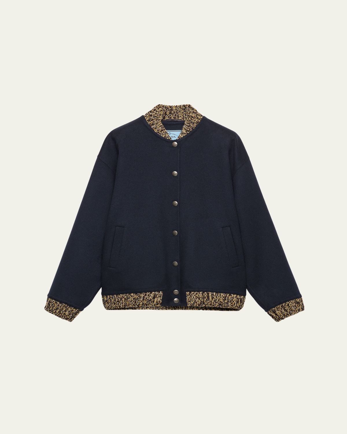Prada Double Cashmere and Wool Bomber Jacket | Thumbnail 5 Prada Double Cashmere and Wool Bomber Jacket | Thumbnail 5