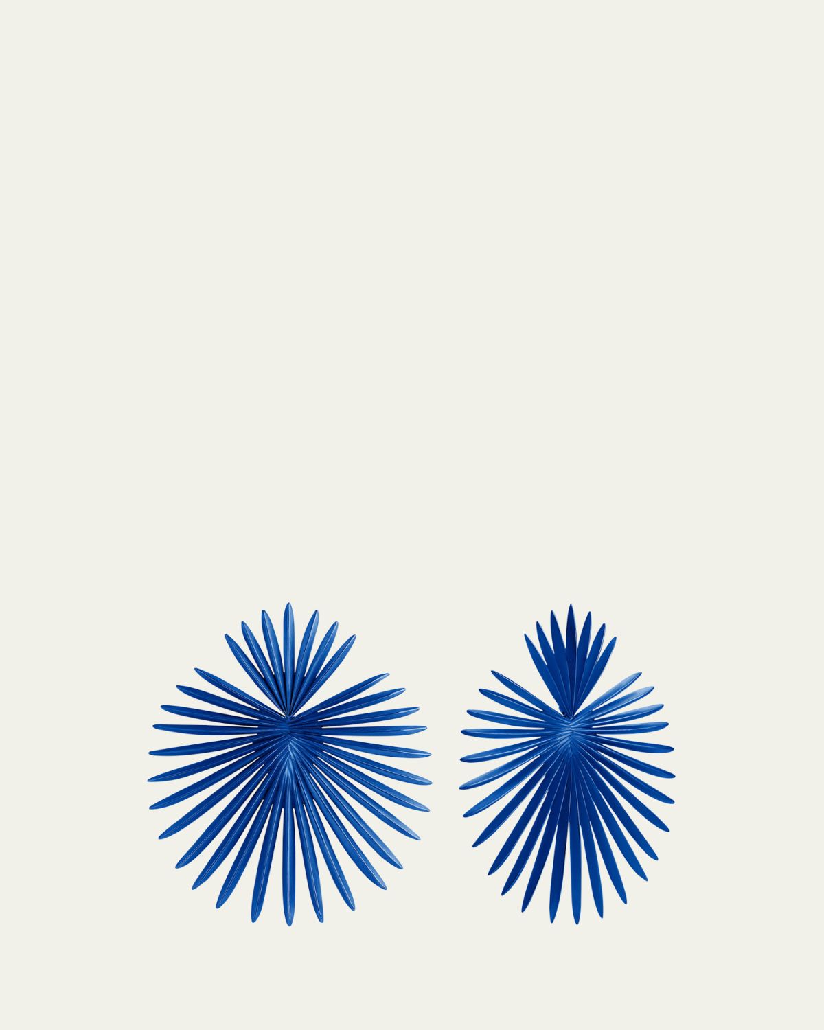 GIORGIO B Medium Palma Blue Titanium Earrings