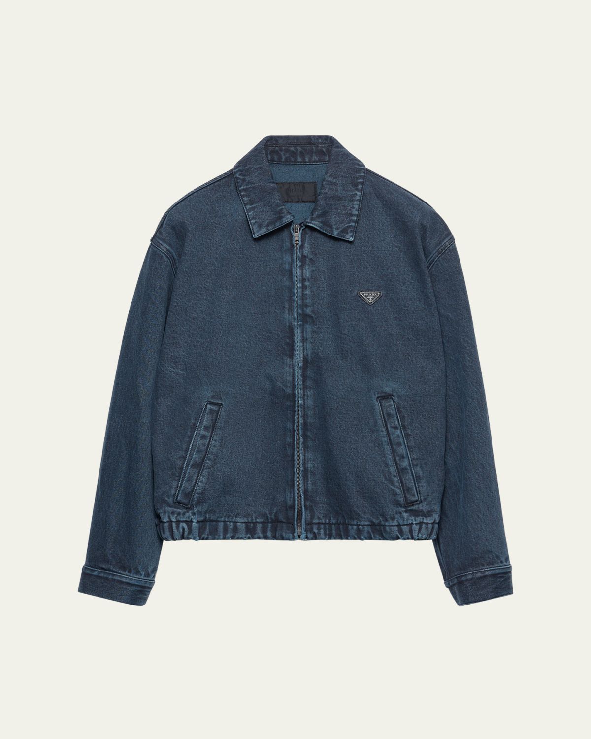 Prada Men's Over-Dyed Denim Jacket