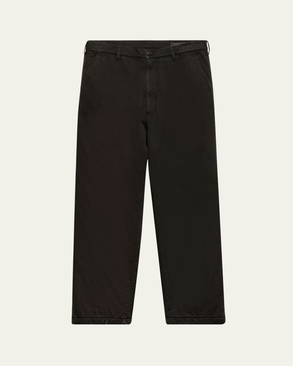 Prada Men's Cotton Gabardine Flat-Front Pants