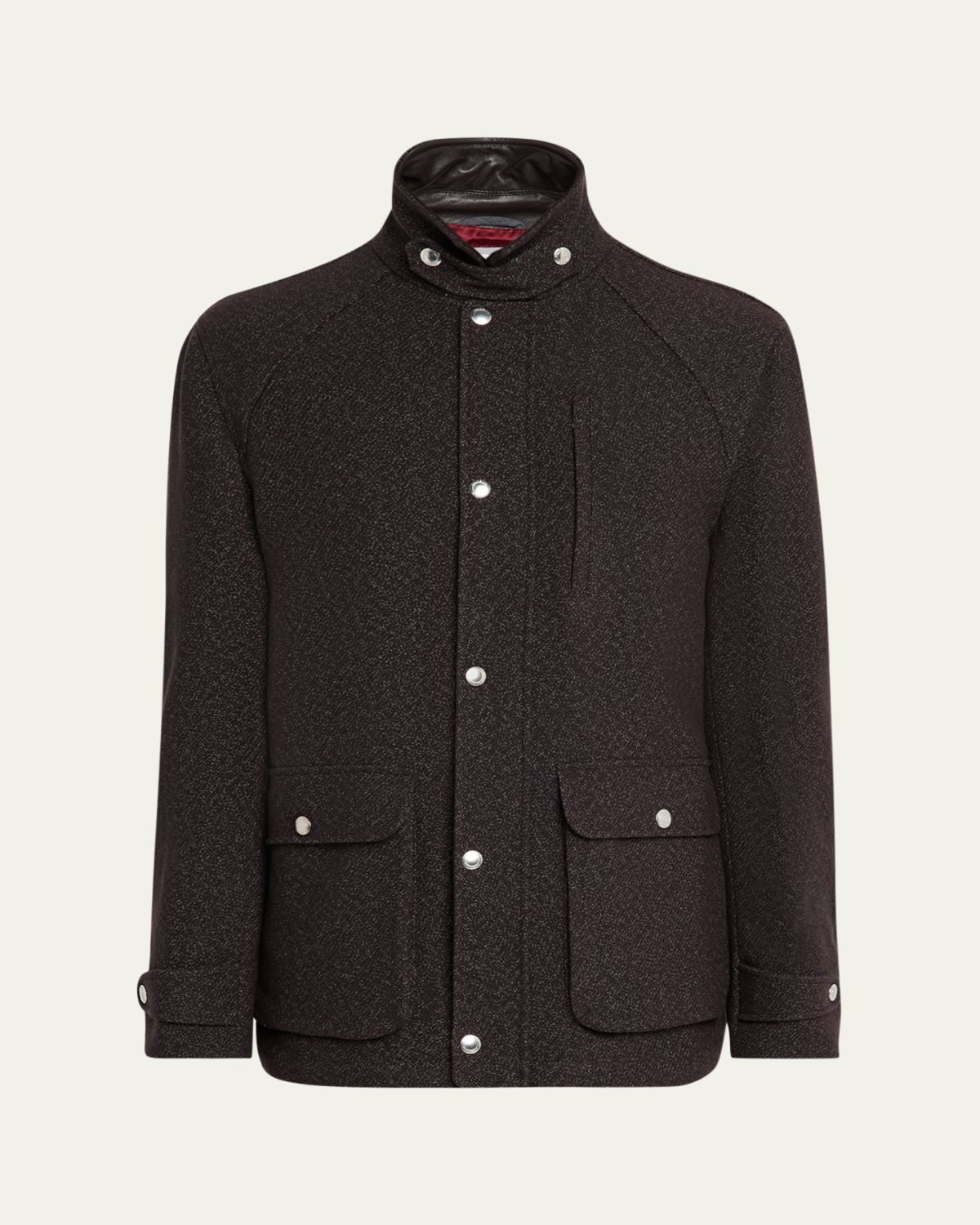 Brunello Cucinelli Men's Cashmere-Blend Full-Zip Jacket