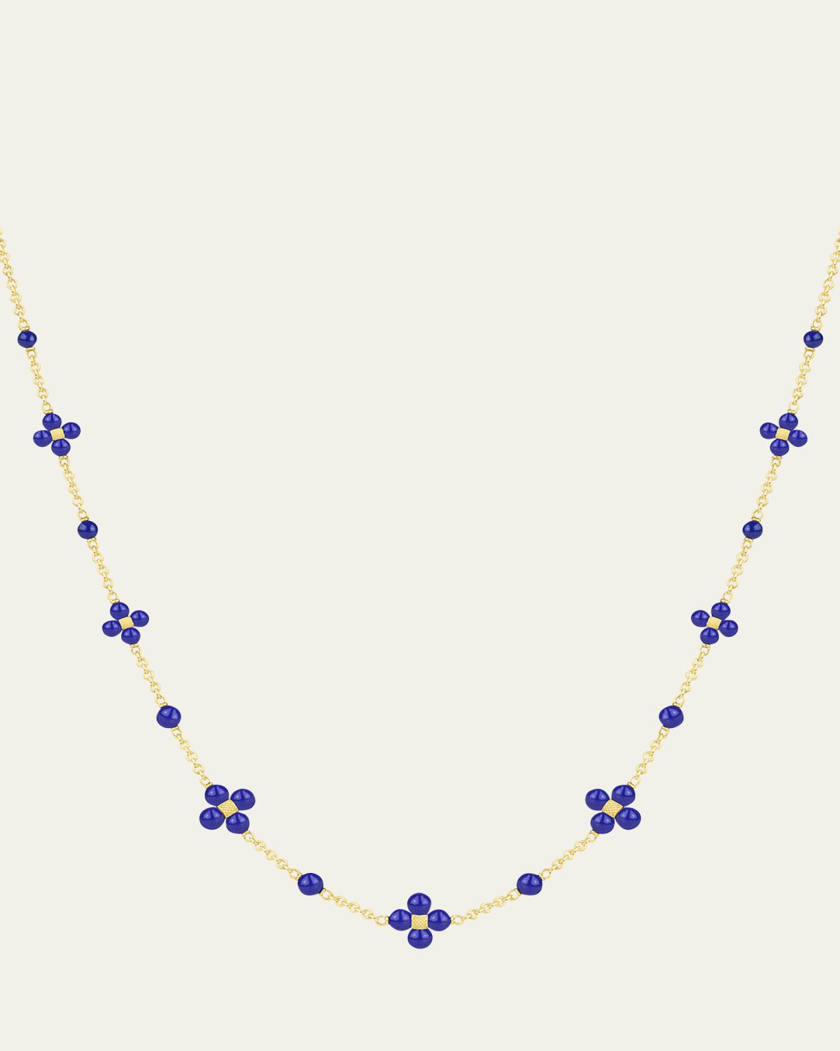 Paul Morelli 18K Yellow Gold Lapis Lazuli Sequin Necklace, 18"