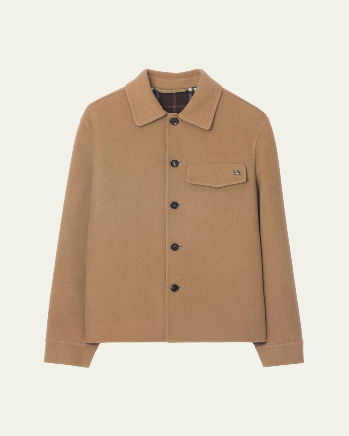 Burberry Men's Wool EKD-Pocket Overshirt