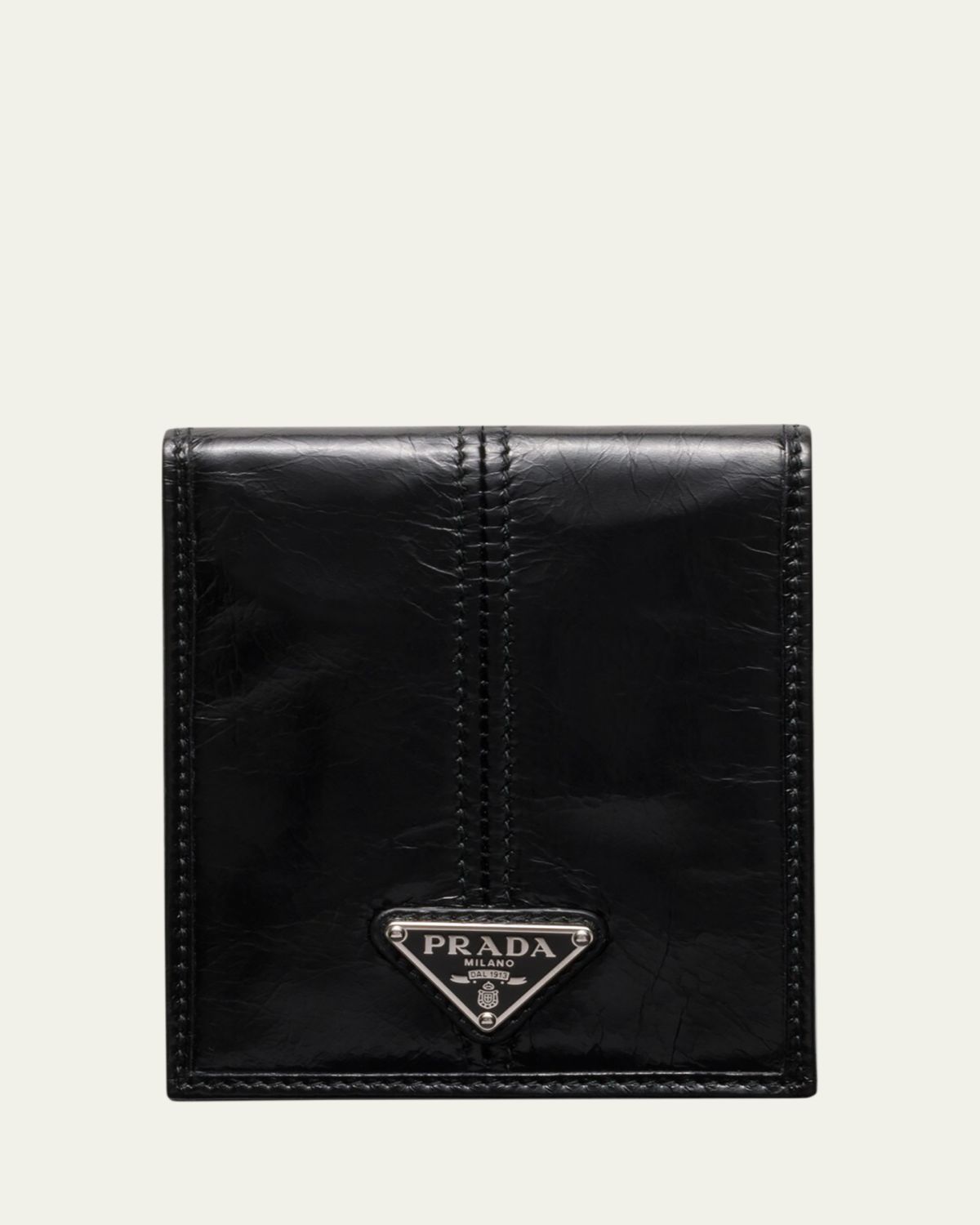 Prada Men's Textured Leather Bifold Wallet