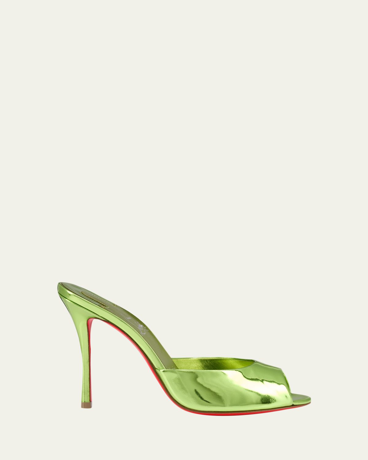 Christian Louboutin 100mm Me Dolly Metallic Leather Slide Sandals | Thumbnail 5 Christian Louboutin 100mm Me Dolly Metallic Leather Slide Sandals | Thumbnail 5