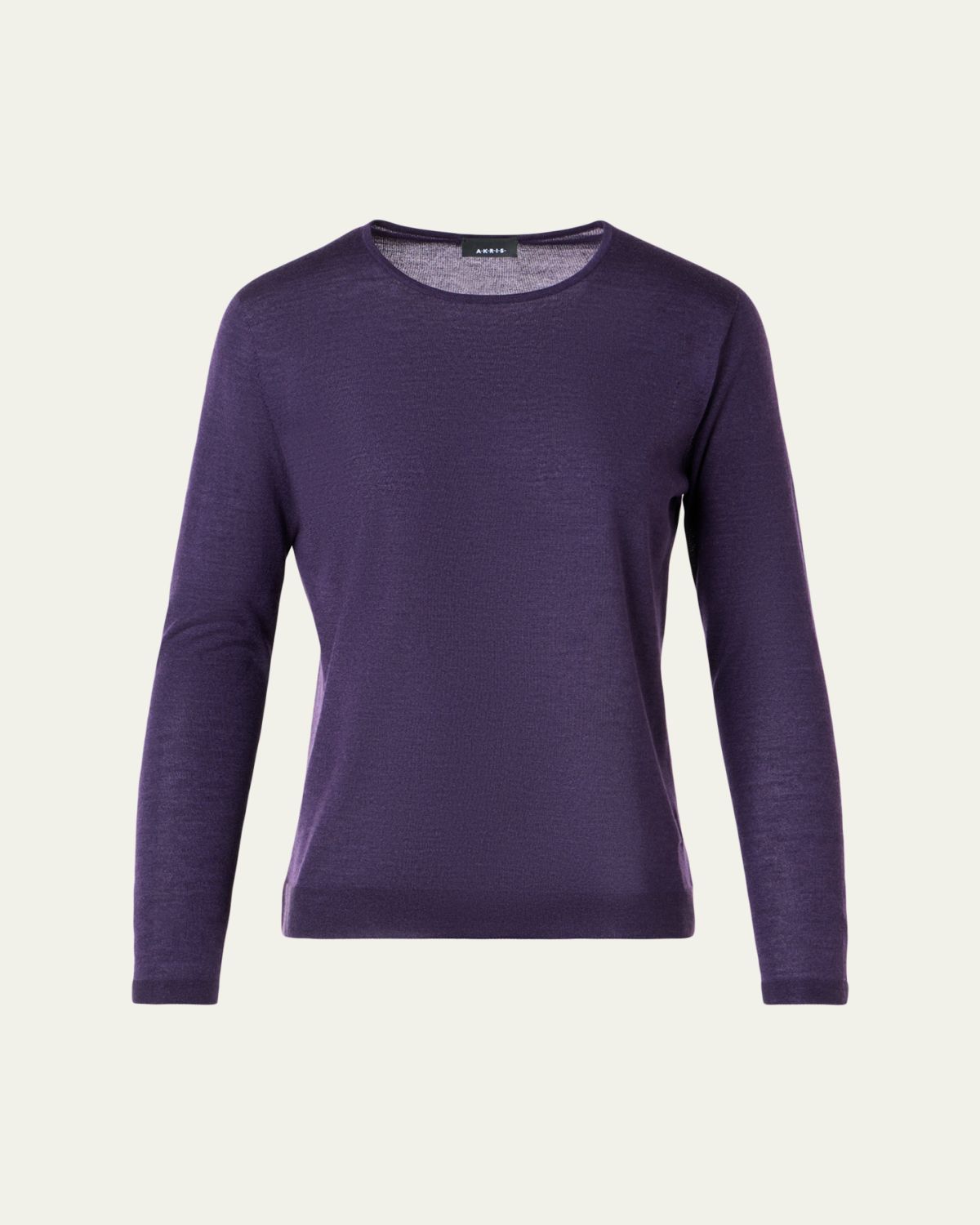Akris Cashmere-Silk Crewneck Sweater