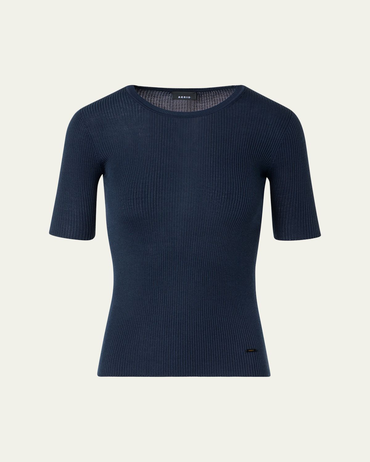 Akris Cotton Silk Short-Sleeve Sweater | Thumbnail 6