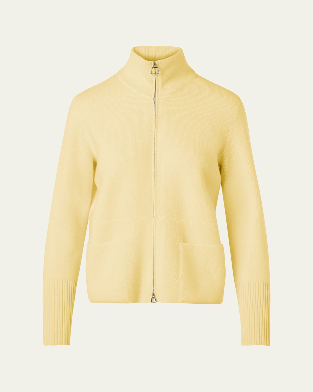 Akris Cashmere Pique Knit Cardigan Sweater