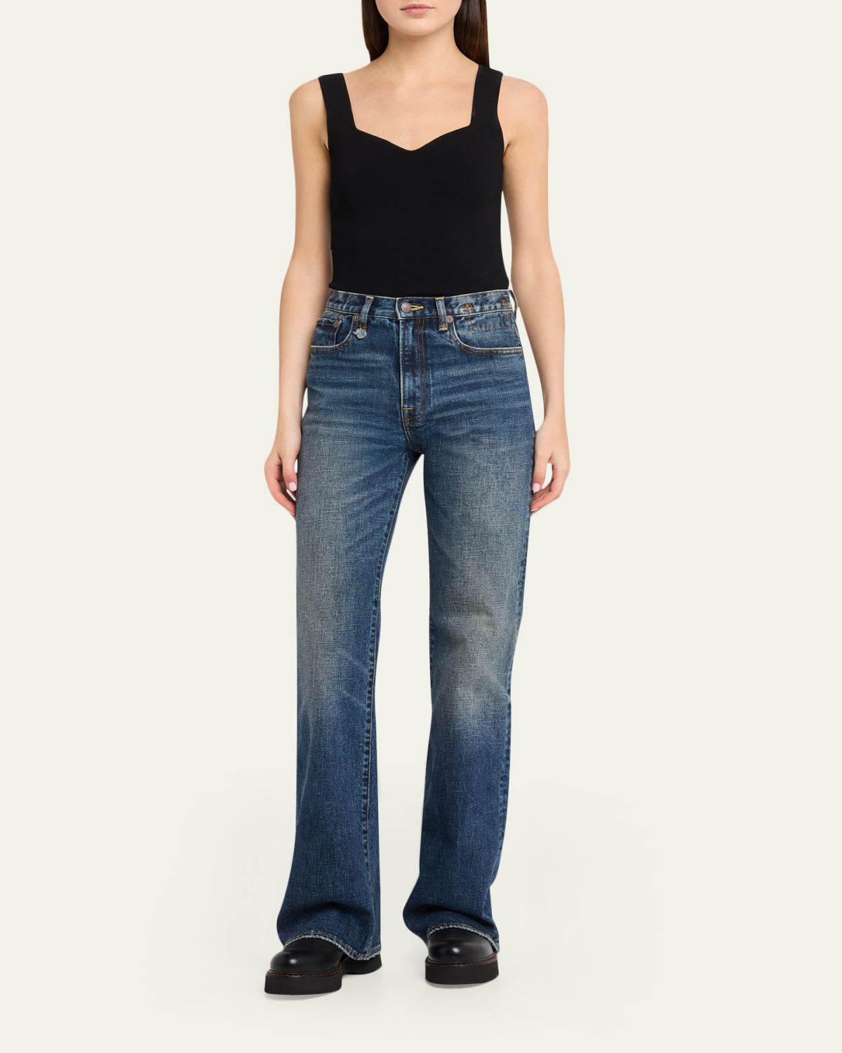 R13 Jane High-Rise Straight Jeans | Thumbnail 2 R13 Jane High-Rise Straight Jeans | Thumbnail 2