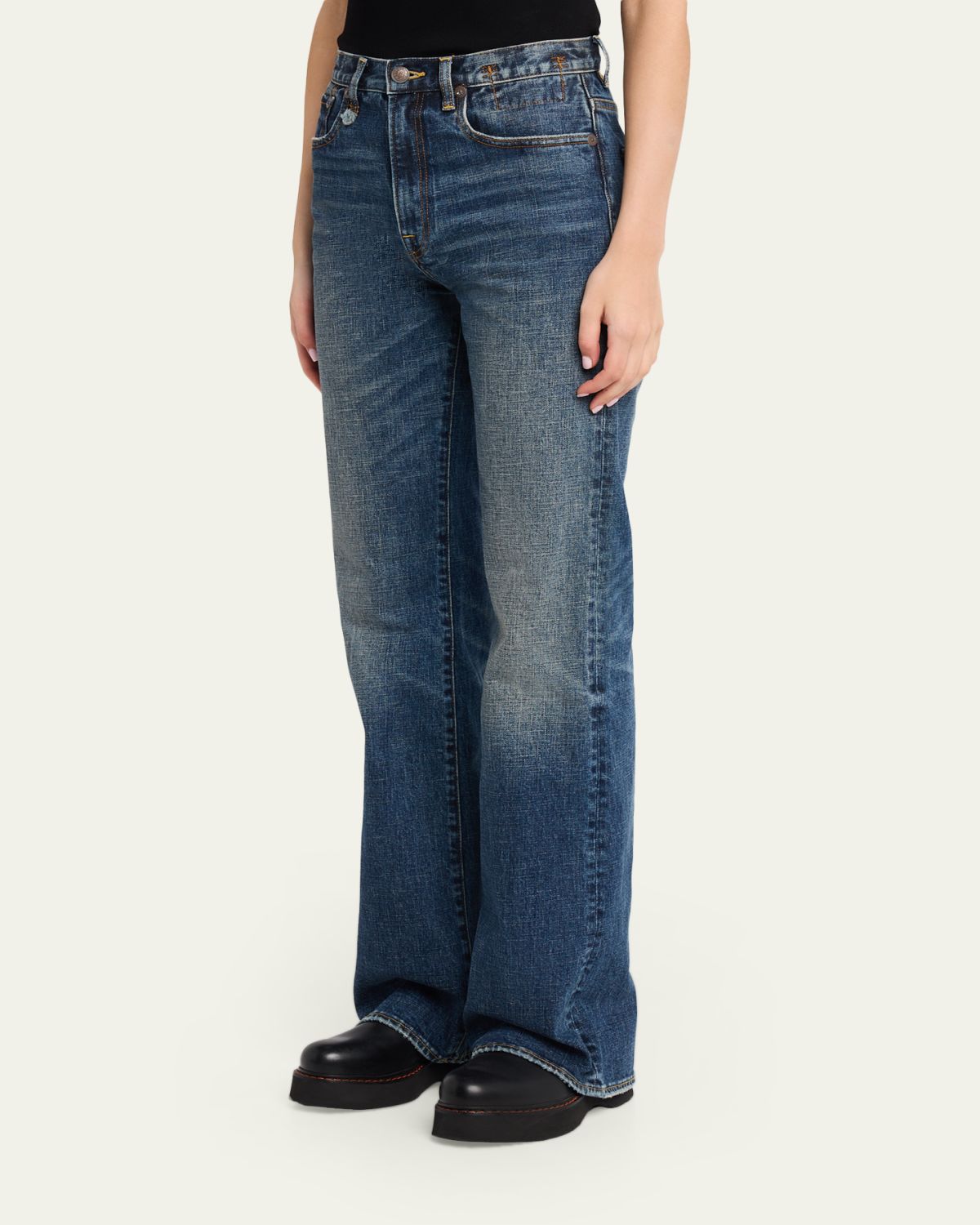 R13 Jane High-Rise Straight Jeans | Thumbnail 4 R13 Jane High-Rise Straight Jeans | Thumbnail 4