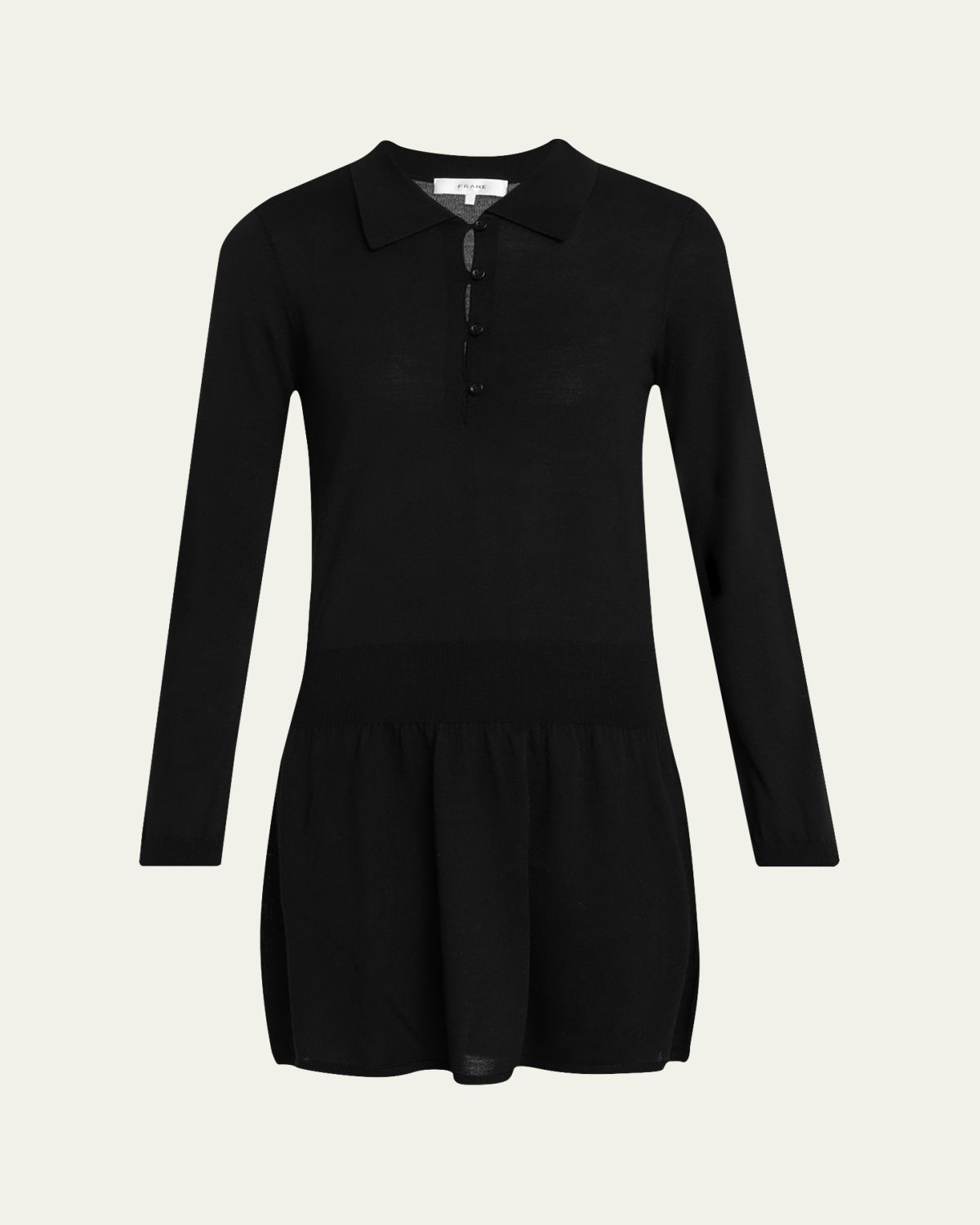 FRAME The Smart Polo Wool Mini Dress