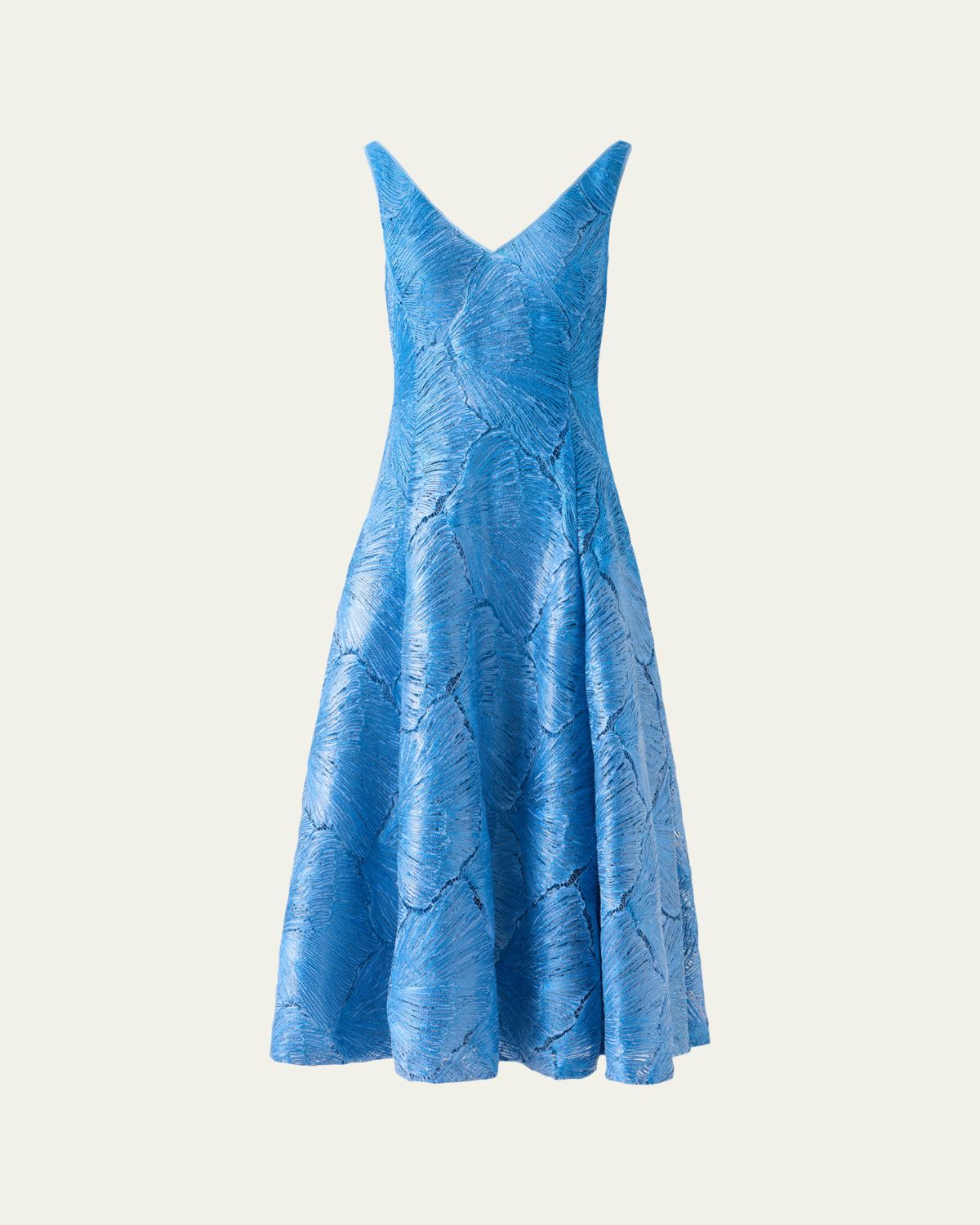 Akris Lacquered Sea Faille Sleeveless Midi Dress | Thumbnail 6 Akris Lacquered Sea Faille Sleeveless Midi Dress | Thumbnail 6