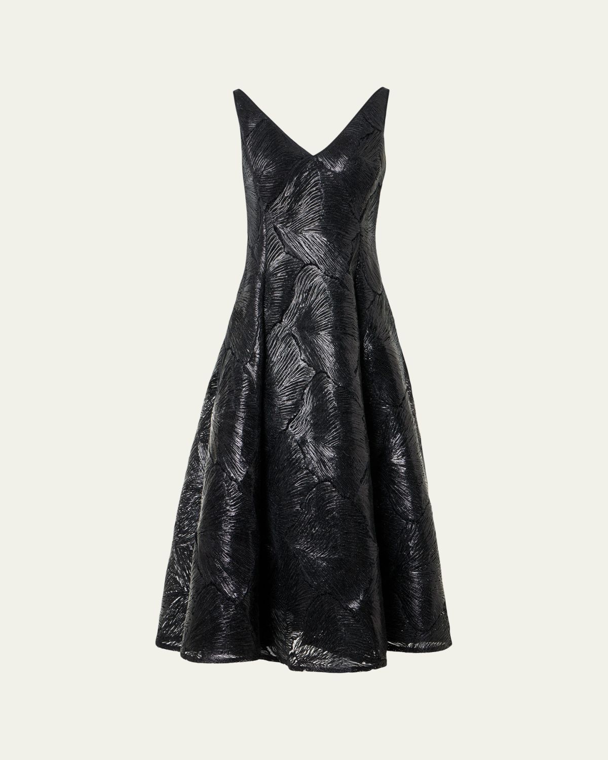 Akris Lacquered Sea Faille Sleeveless Midi Dress | Thumbnail 6 Akris Lacquered Sea Faille Sleeveless Midi Dress | Thumbnail 6