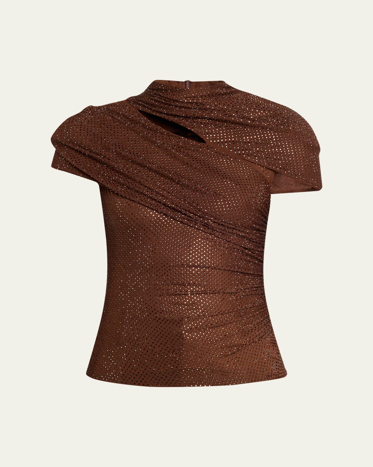 Self-Portrait Rhinestone Cutout Mesh Top | Thumbnail 6 Self-Portrait Rhinestone Cutout Mesh Top | Thumbnail 6