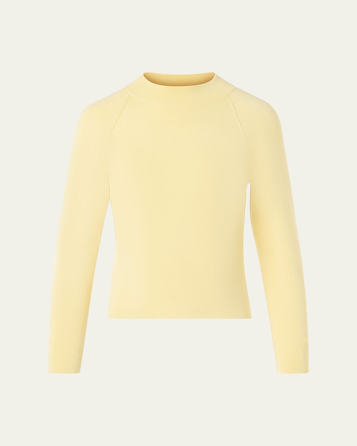 Akris Mock-Neck Cashmere-Silk Raglan-Sleeve Sweater | Thumbnail 6
