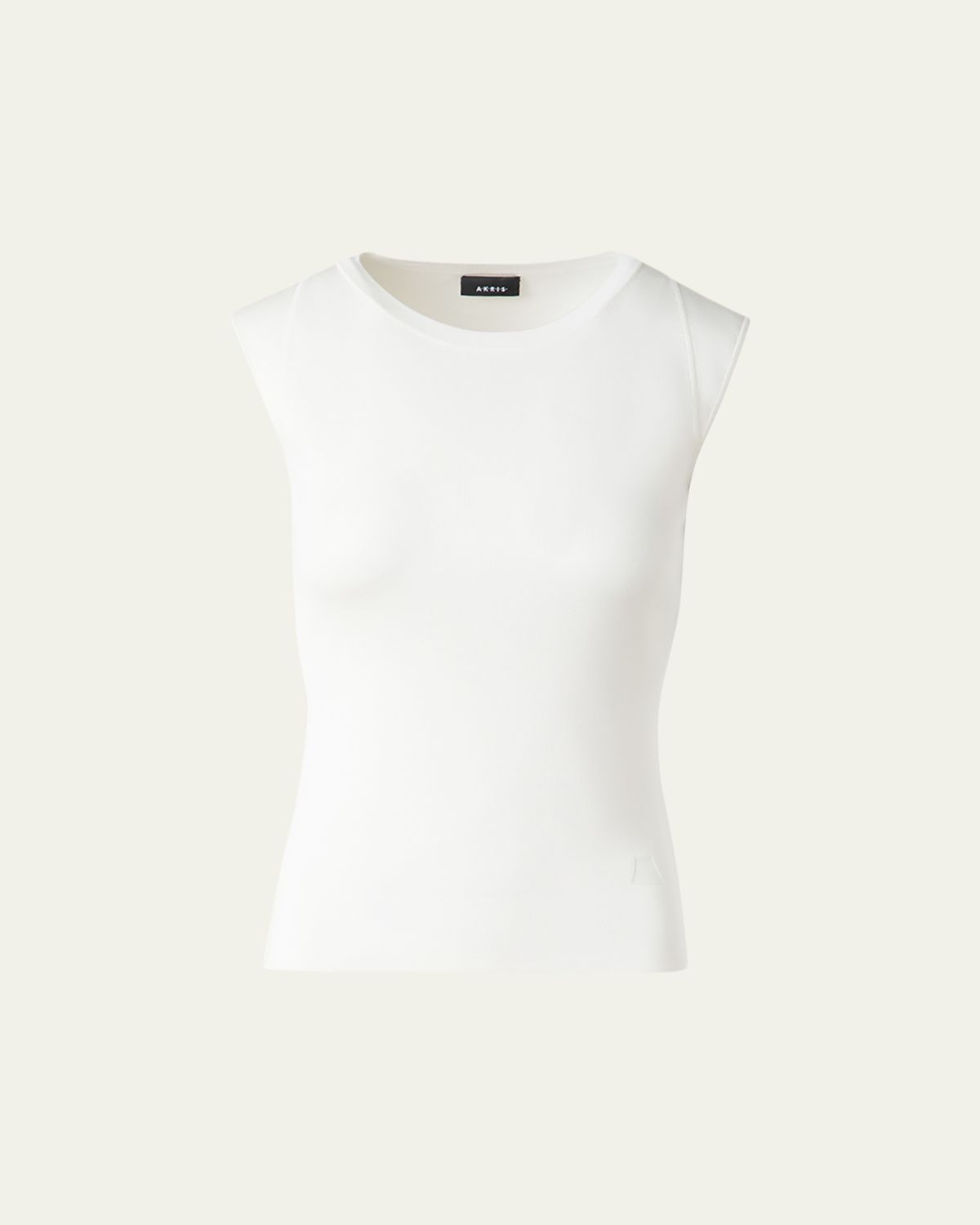 Akris Sleeveless Fitted Silk Knit Top