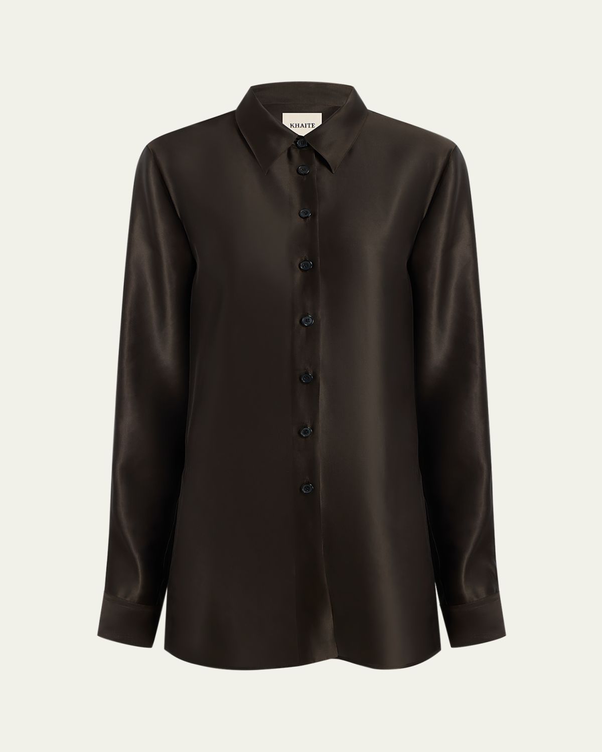 Khaite Auryn Button-Down Twill Top