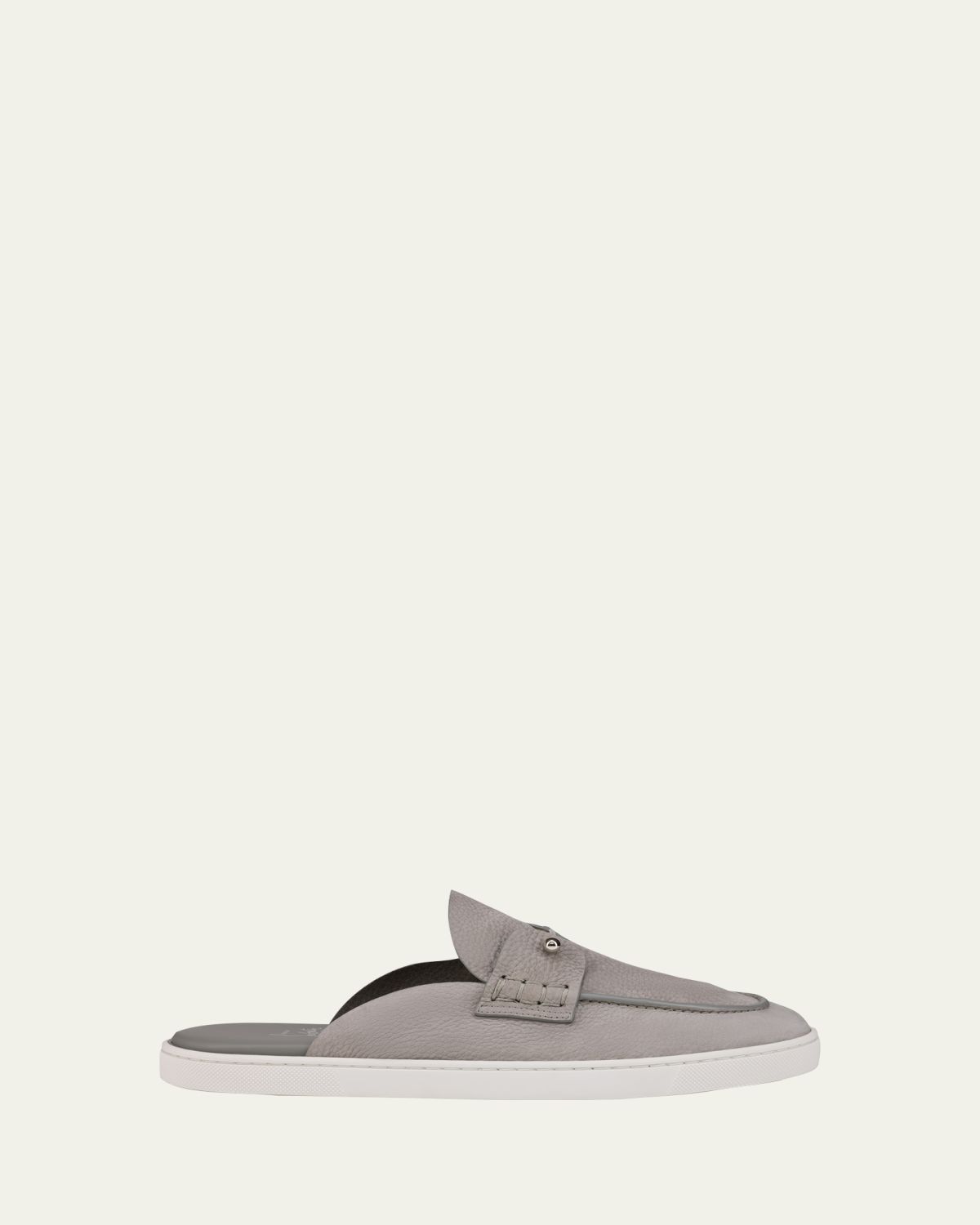 Christian Louboutin Men's Chanme Leather Slides | Thumbnail 6 Christian Louboutin Men's Chanme Leather Slides | Thumbnail 6