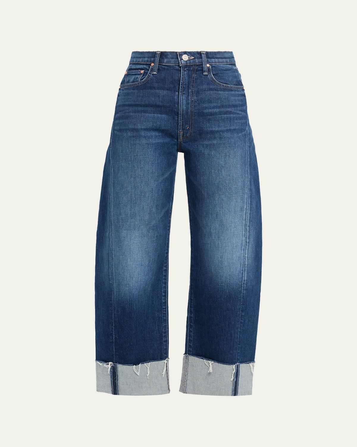 MOTHER The Half-Pipe Ankle Cuff Fray Jeans