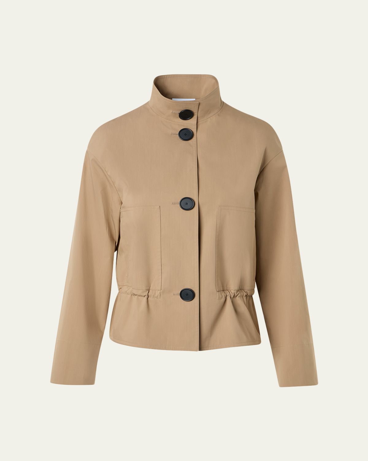 Akris punto Techno Cotton Poplin Short Parka Jacket