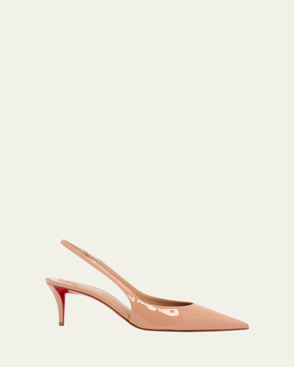 Christian Louboutin 60mm Miss Z Patent Leather Slingback Pumps