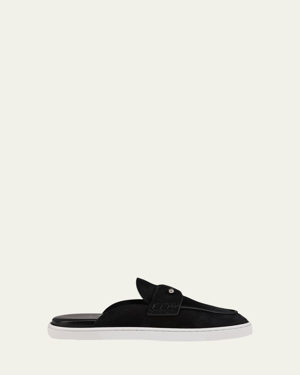 Christian Louboutin Chanme Donna Leather Boat Shoe Mules