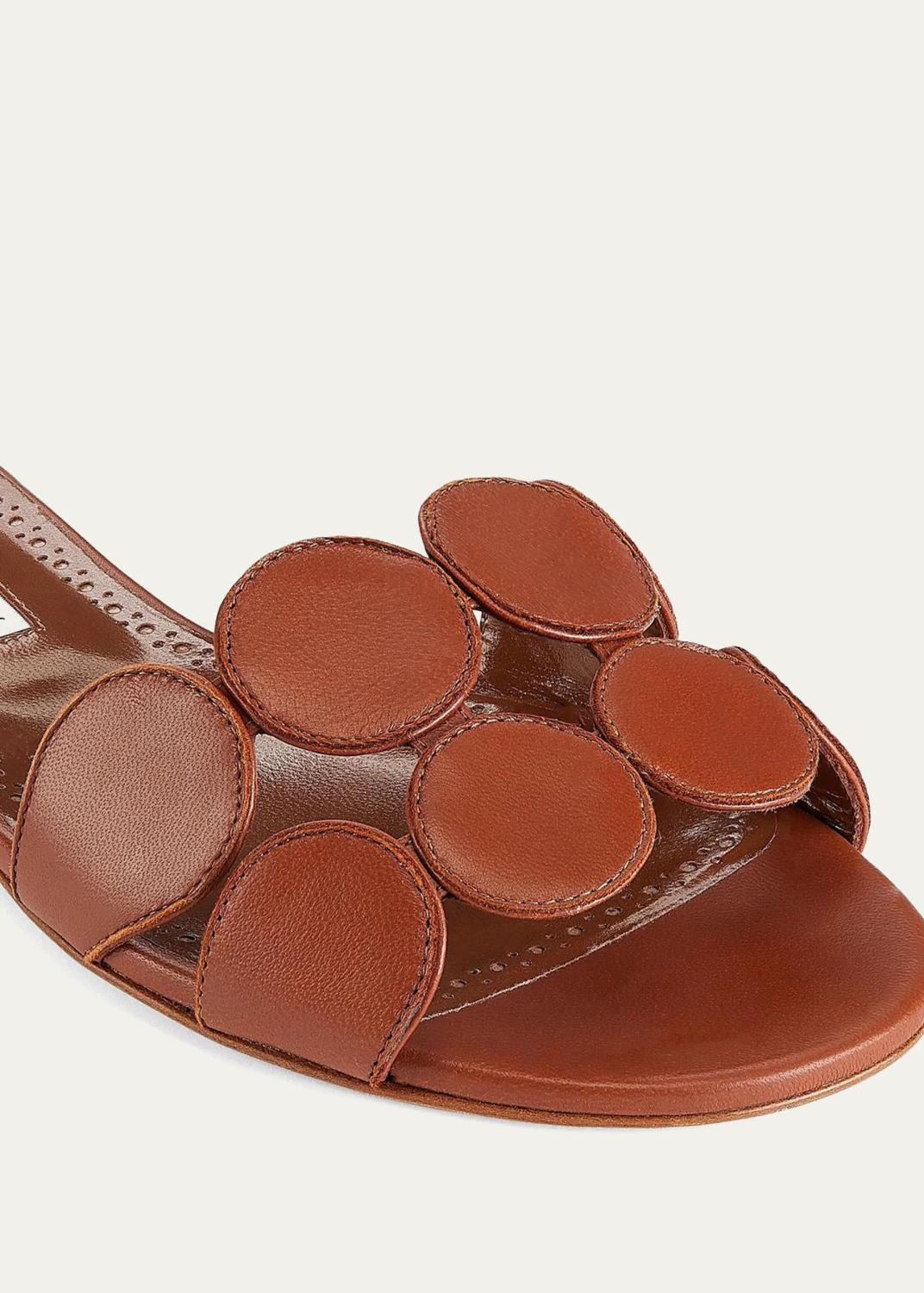 Manolo Blahnik Haribal Leather Sandals | Thumbnail 3