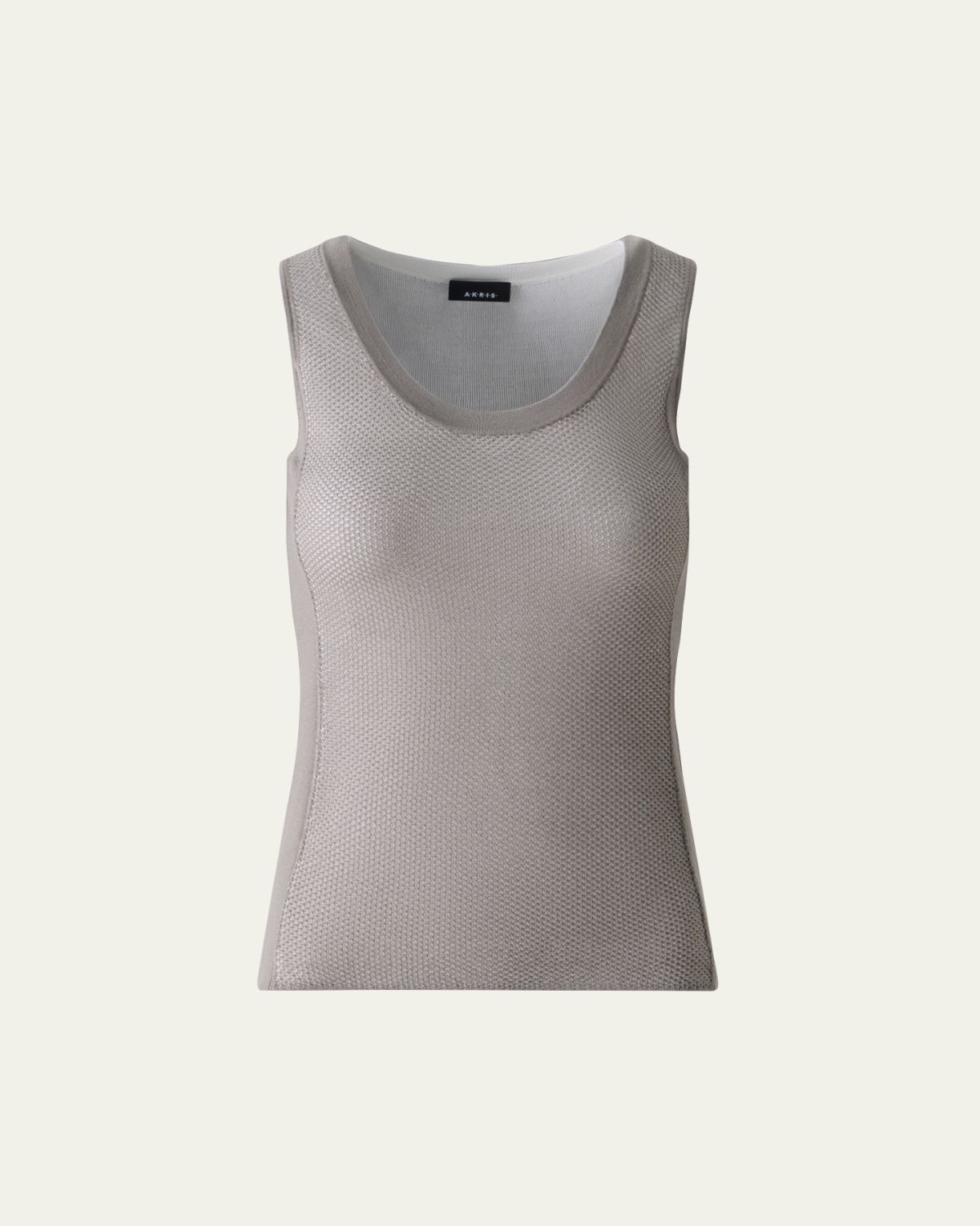 Akris Two-Tone Grid Knit Tank Top | Thumbnail 10 Akris Two-Tone Grid Knit Tank Top | Thumbnail 10