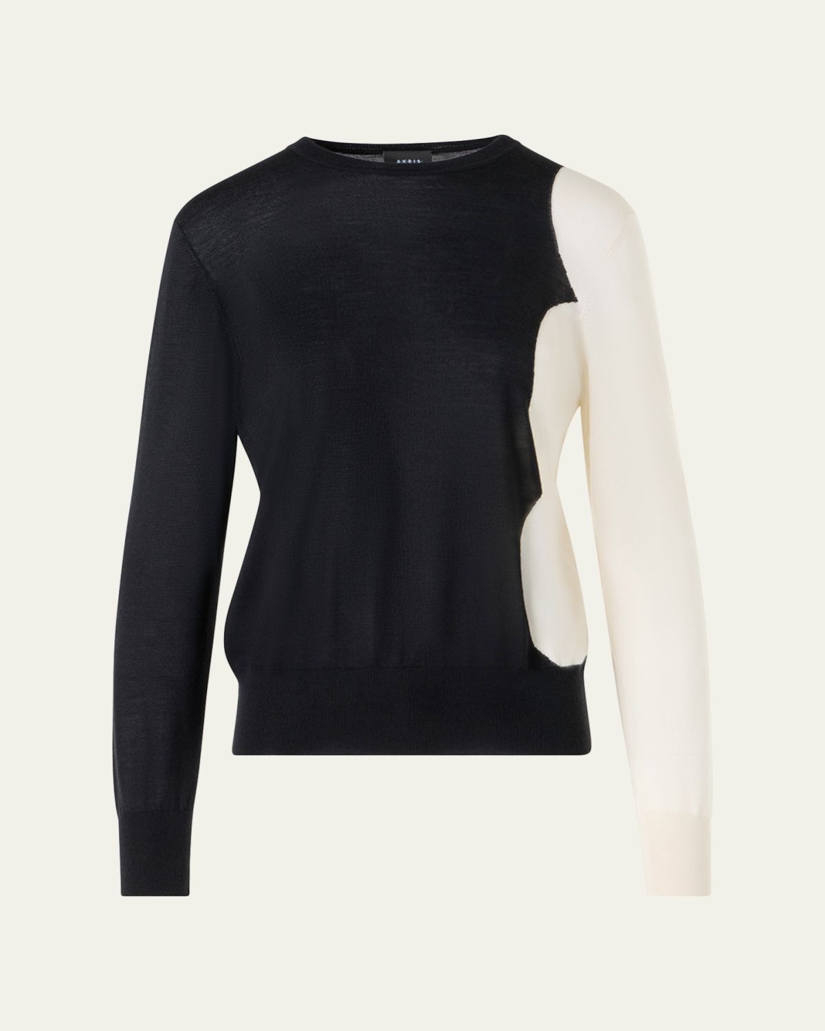 Akris Cloud Cashmere-Silk Crewneck Sweater