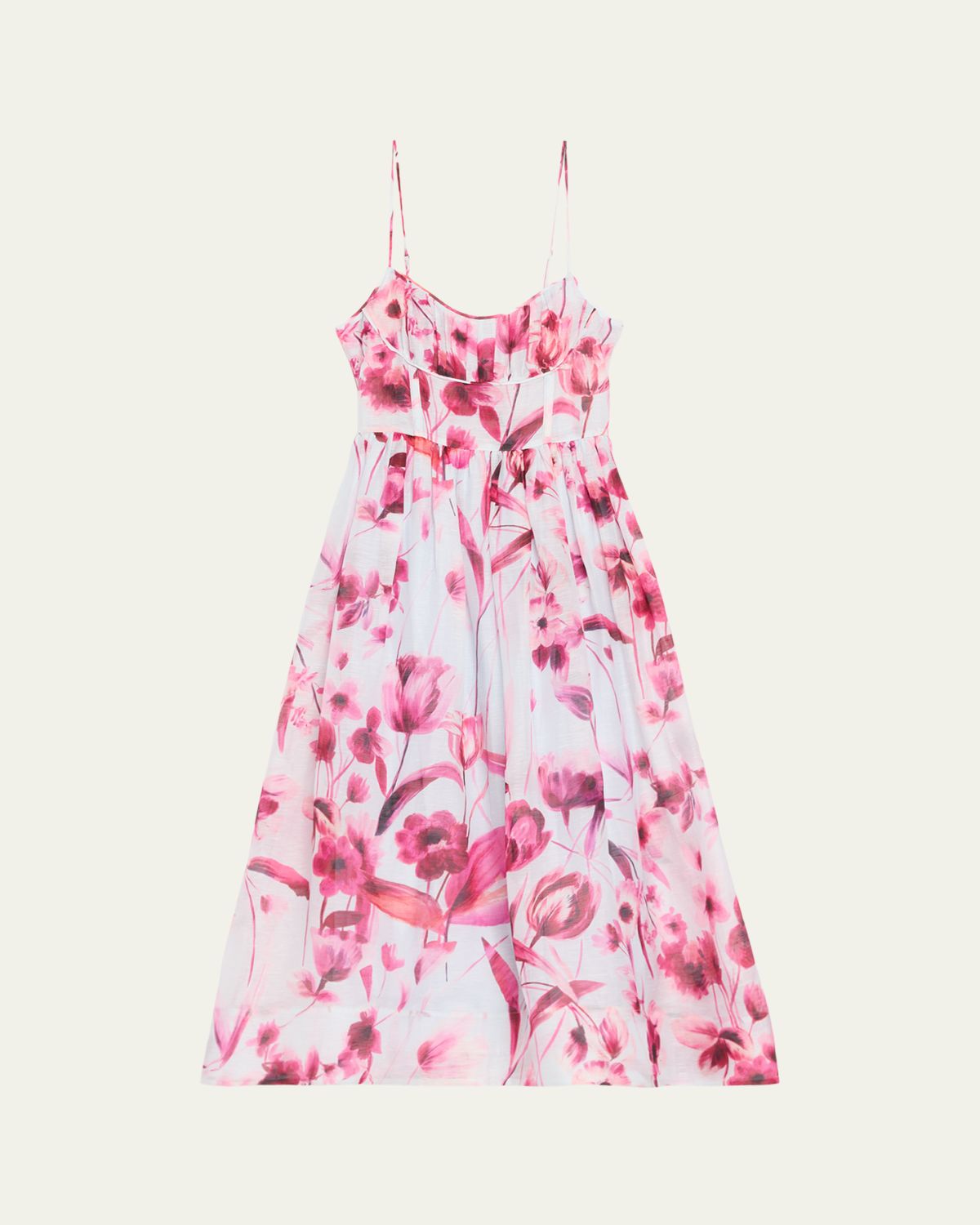 Cara Cara Alba Floral Fit-&-Flare Midi Dress
