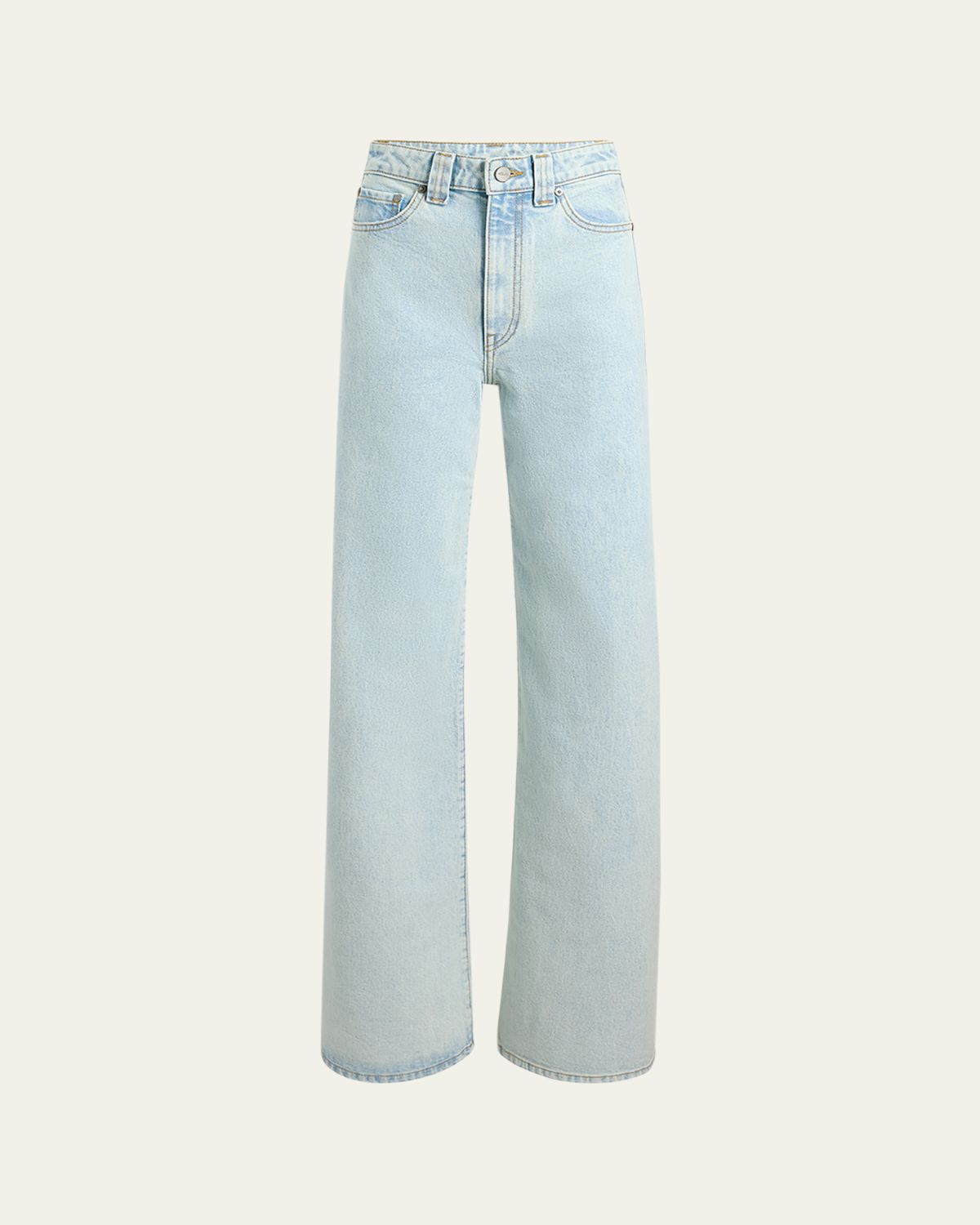 Khaite Dane Stretch Wide-Leg Jeans