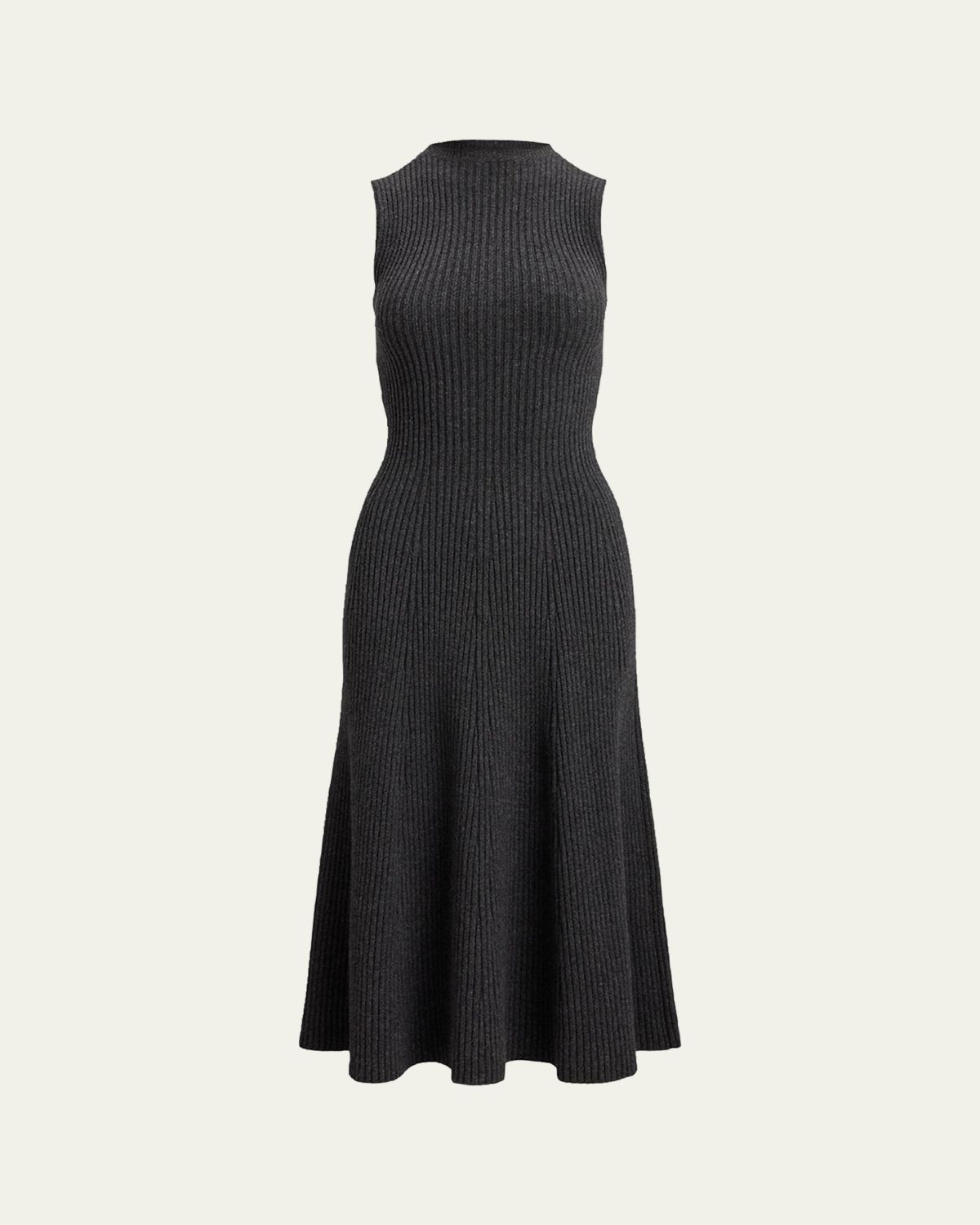 Ralph Lauren Collection Cashmere Rib Sleeveless Midi Day Dress