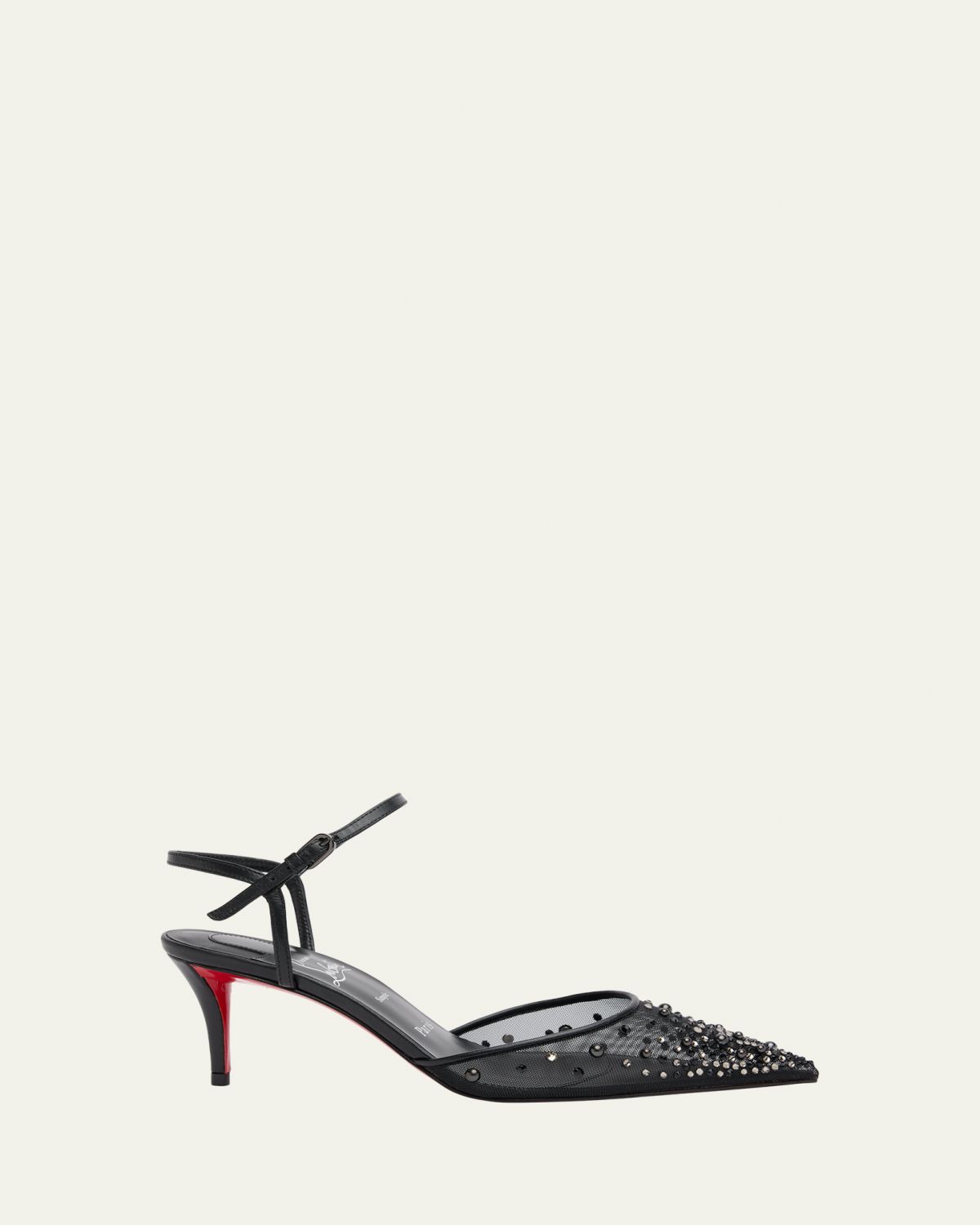 Christian Louboutin 60mm Miss Z Riviera Strass Mesh Pumps | Thumbnail 8