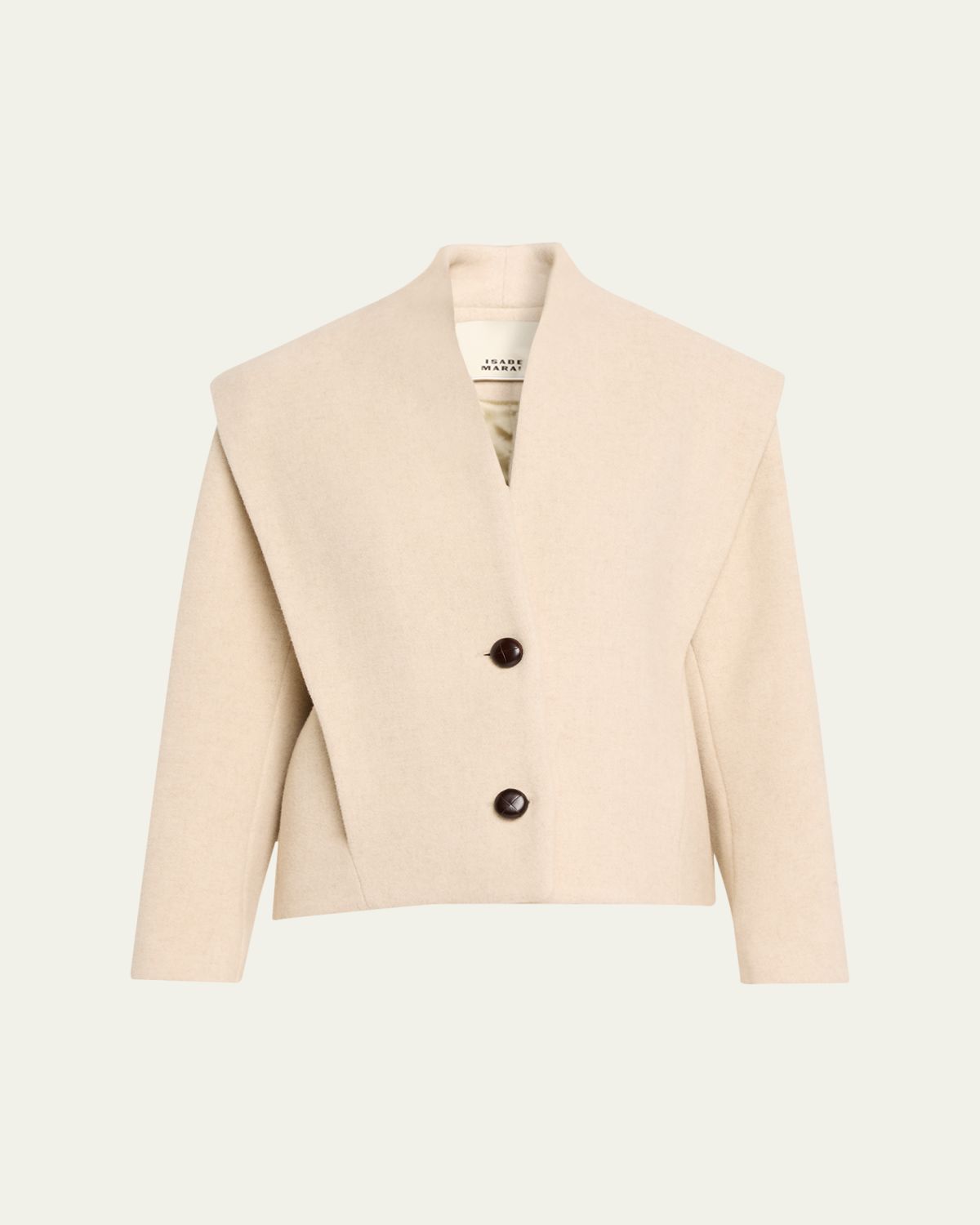 Isabel Marant Dyogo Inset-Shoulder Wool Coat