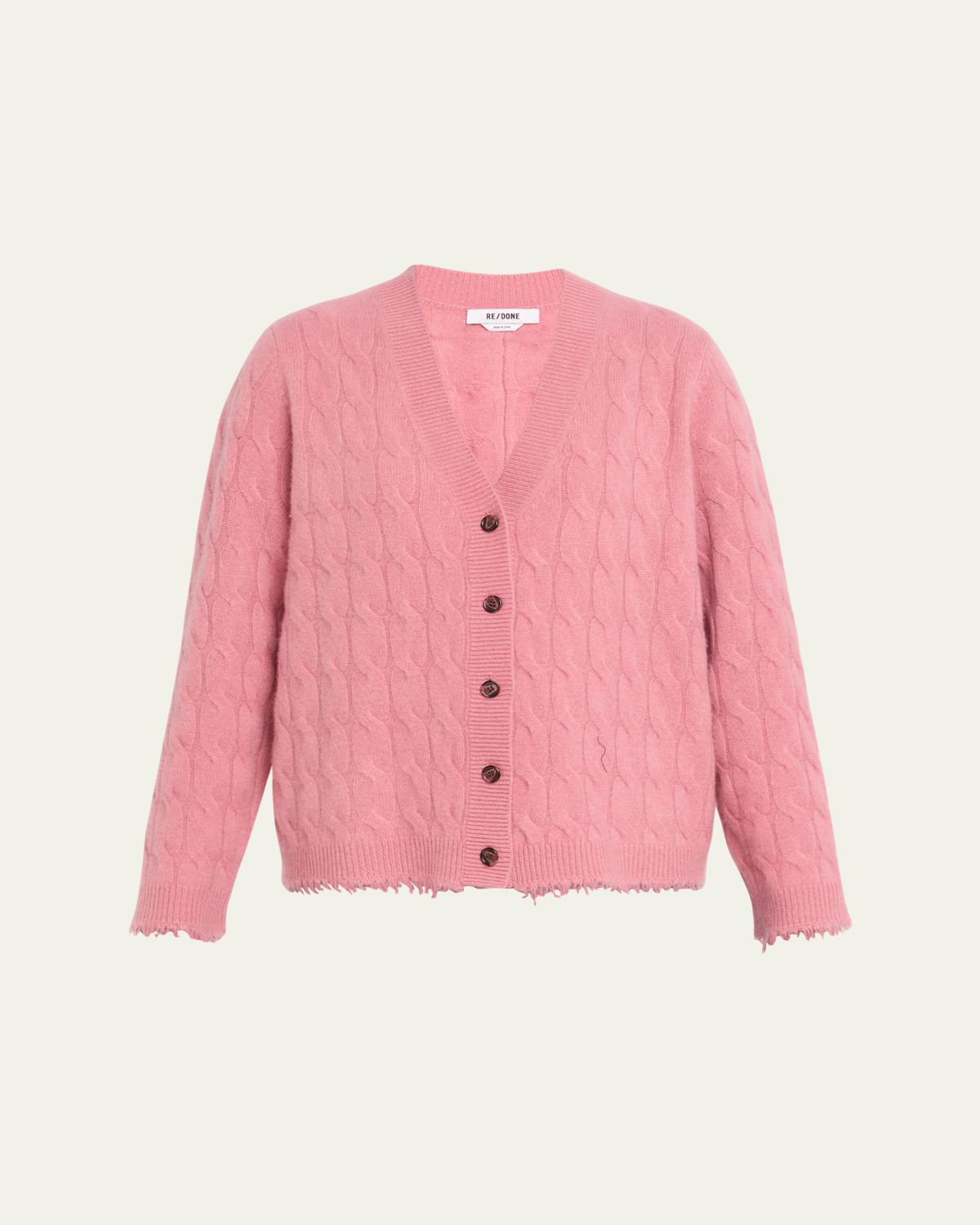 RE/DONE Cashmere Cable-Knit Cardigan | Thumbnail 9 RE/DONE Cashmere Cable-Knit Cardigan | Thumbnail 9