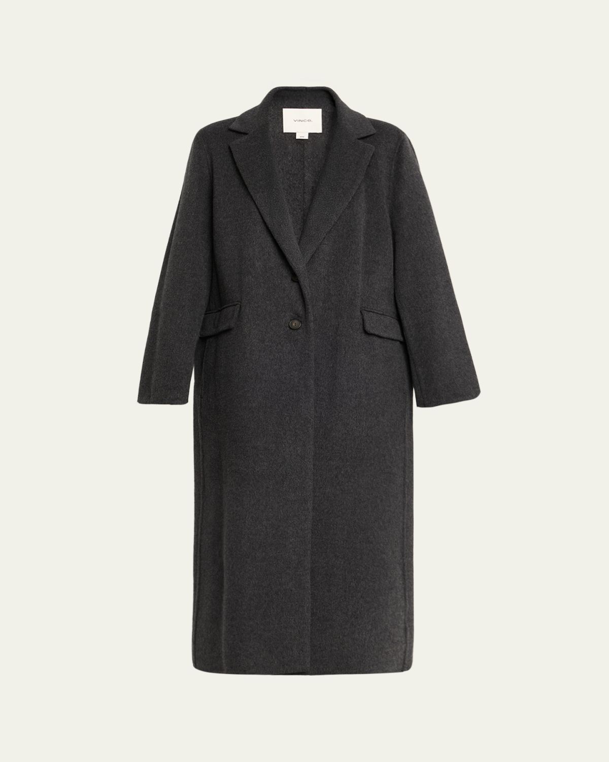 Vince Cashmere-Wool Single-Breasted Coat
