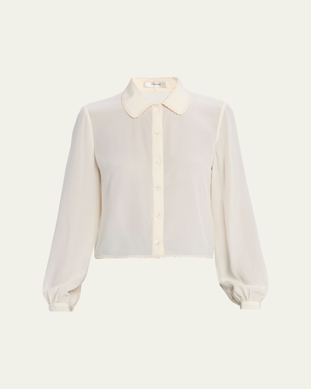 FRAME The Silk Prim Blouse