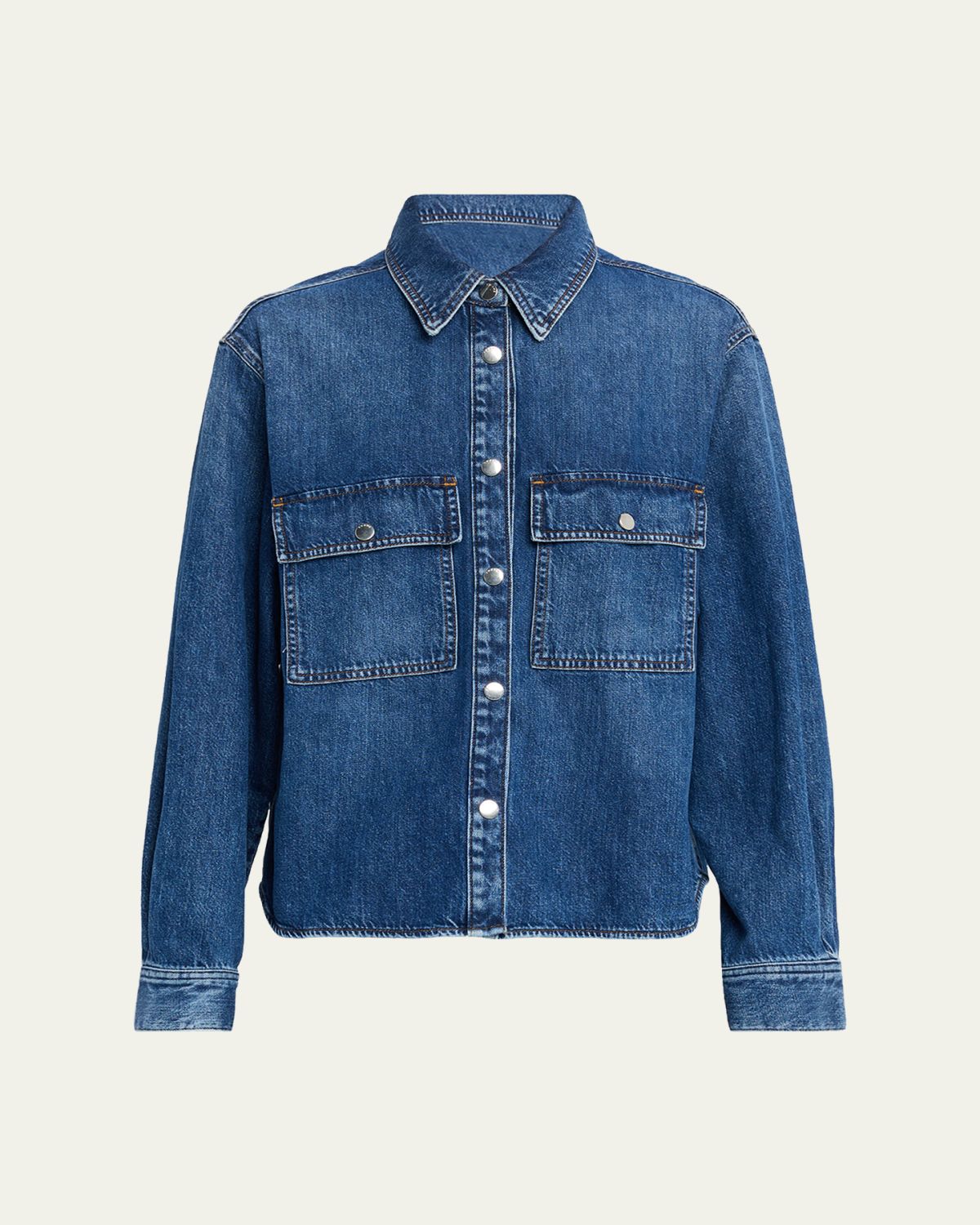 FRAME The Long-Sleeve Denim Shirt