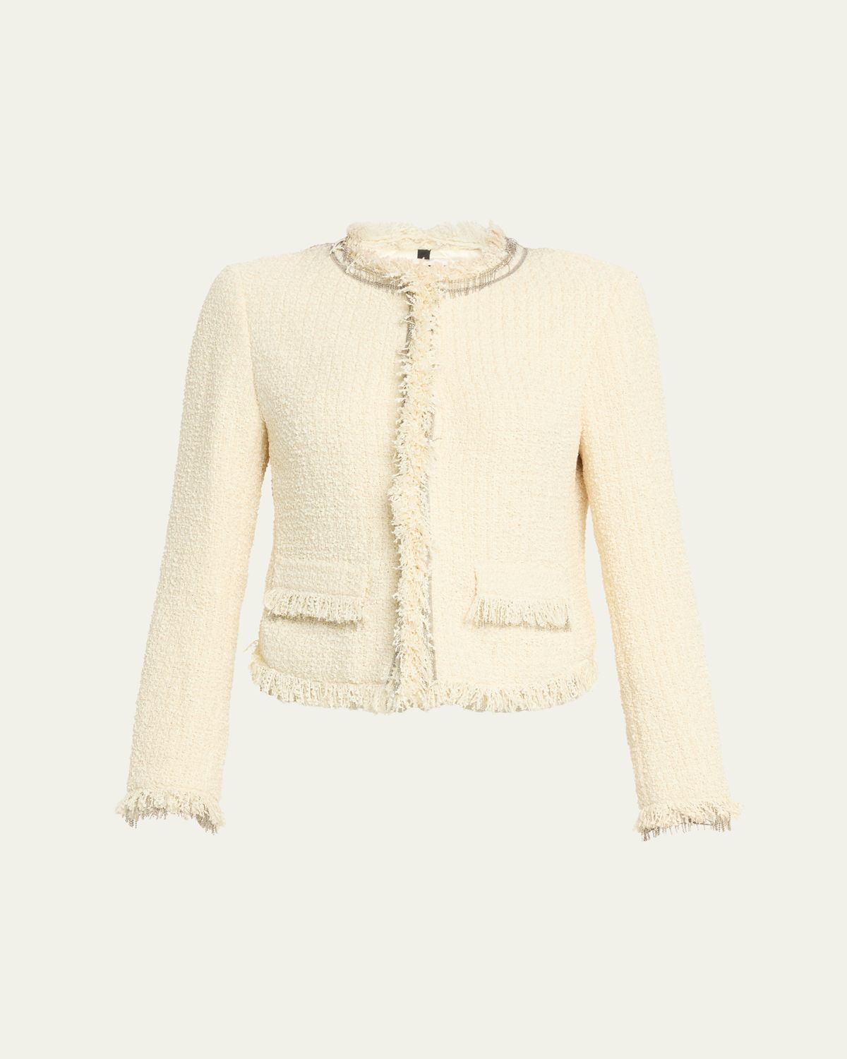 Kobi Halperin Lando Fringe-Trim Boucle Jacket