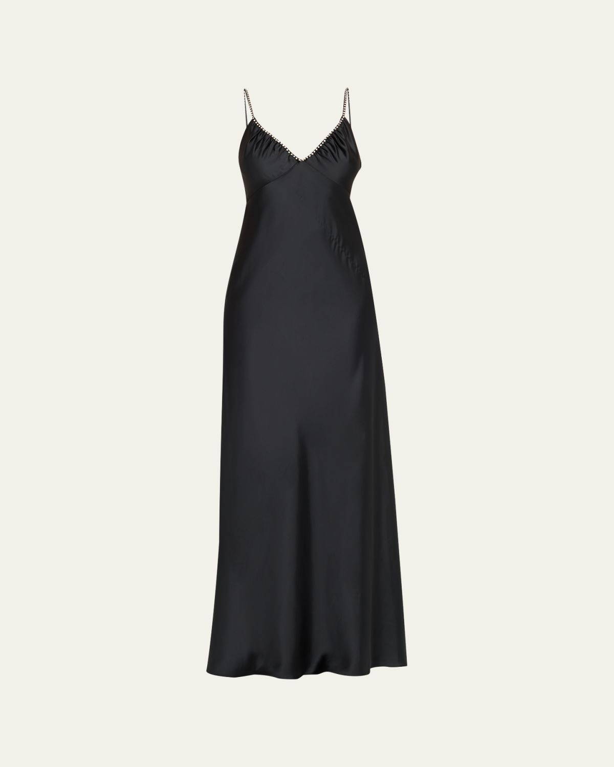 LoveShackFancy Mystara Satin Maxi Dress