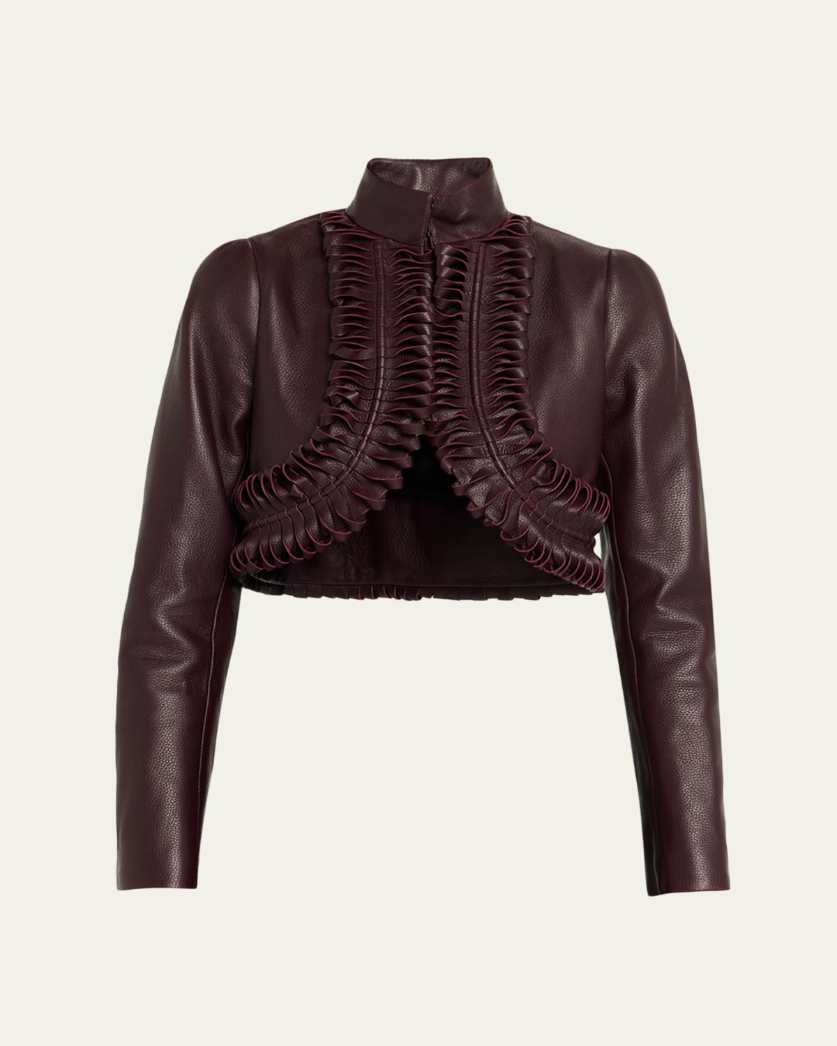 ALAIA Leather Trimmed Jacket