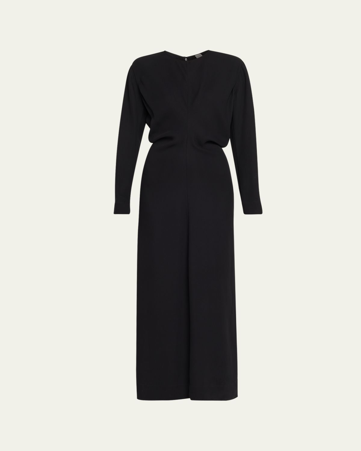 Toteme Slouch Waist Long-Sleeve Ankle Dress