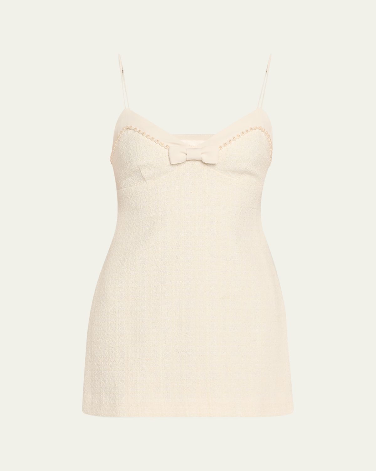 LoveShackFancy Florencio Tweed Mini Dress